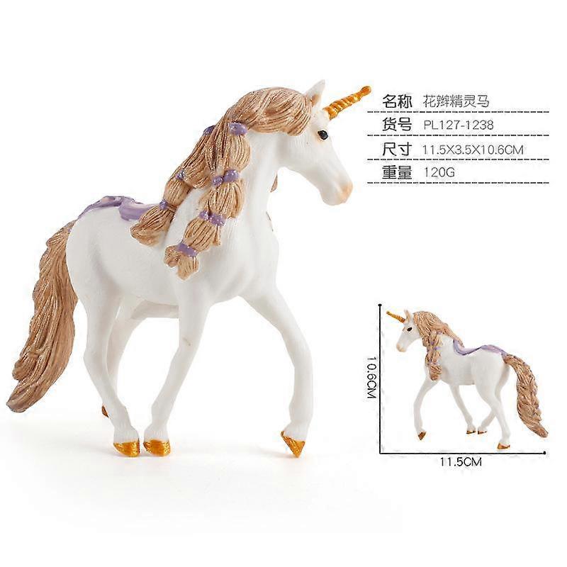 Simulation Mythical Elf Model Unicorn Pegasus Solid Plastic Interior Decoration