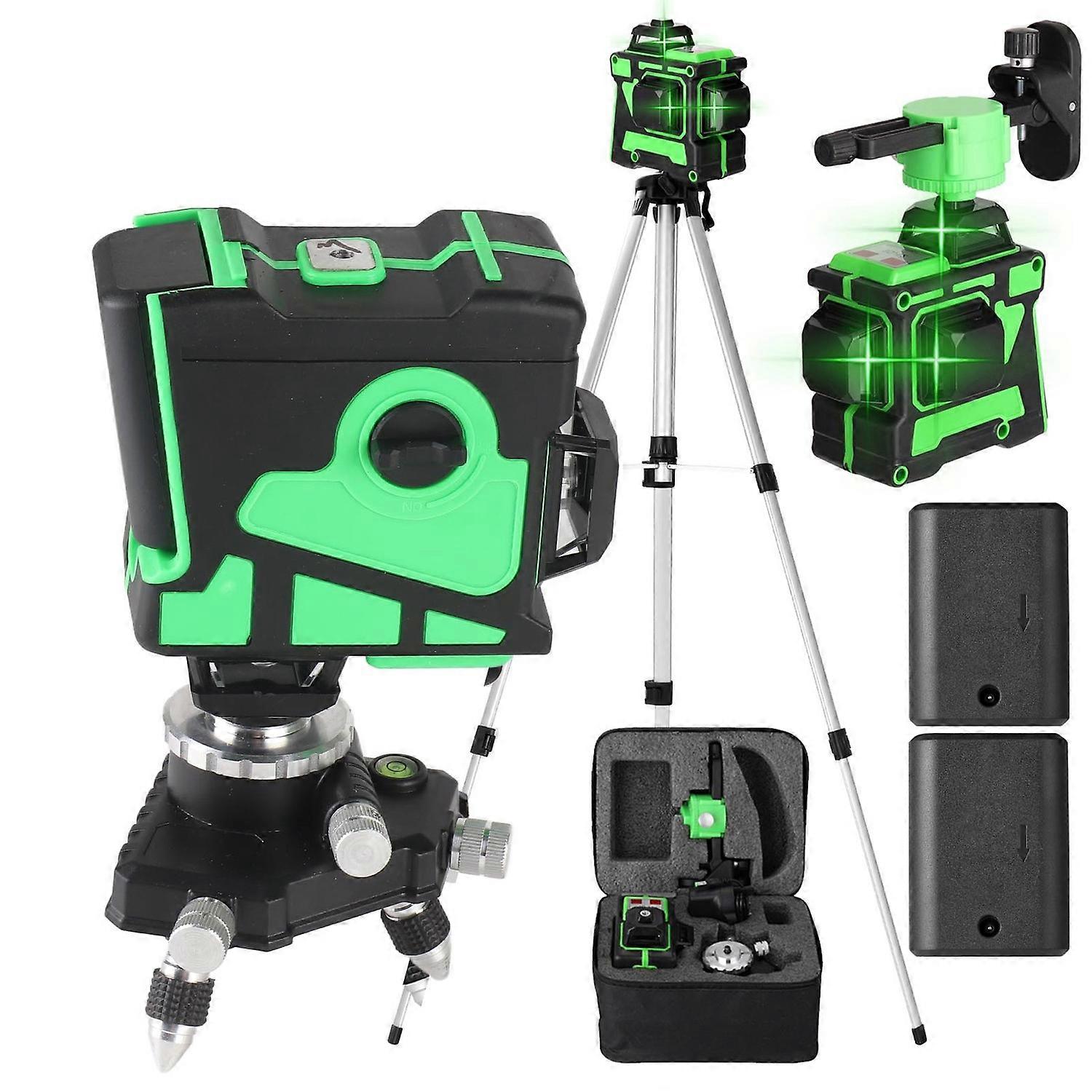 Multifunctional Leveling Level Extension Bar Set 3D 12 Lines Leveling Level for Floor Tile Layout