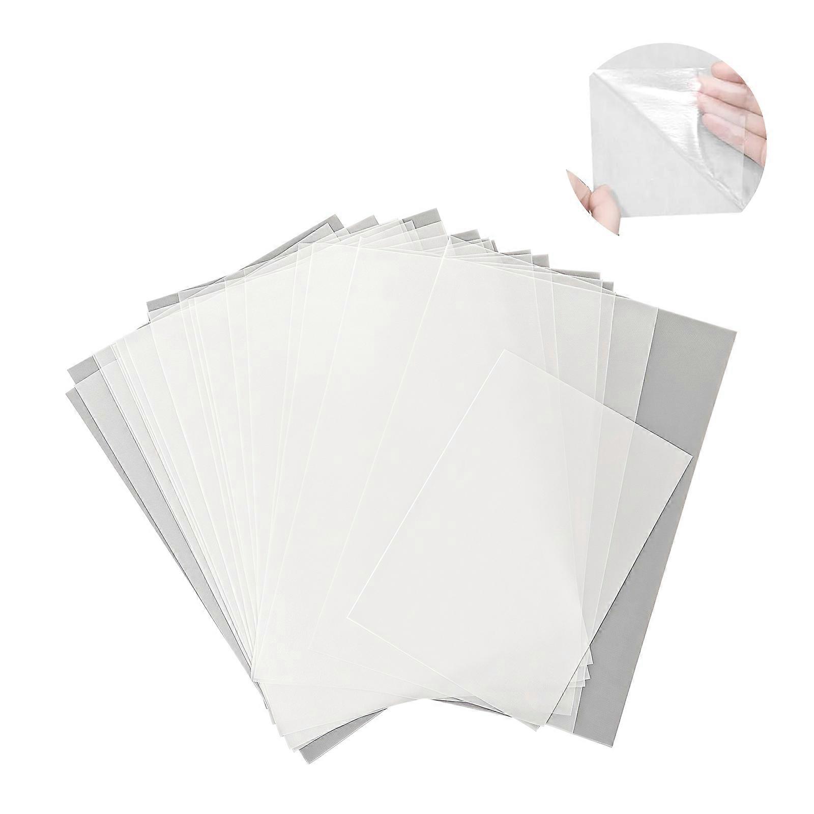 10 Pcs A3/A4 Adhesive Patches Double-Sided Adhesive Film Iron On Patches For DIY Projects And Fabric Decorations  A4 Specification