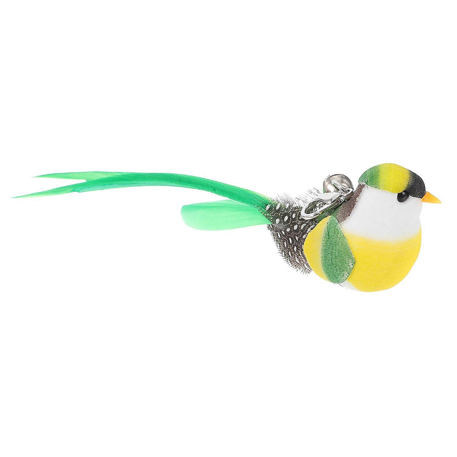 Replacement Teaser Head Cat Feathered Bird with Bell Interactive Toy