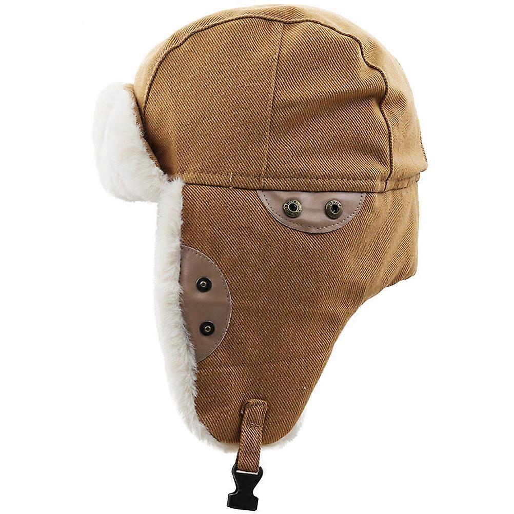 Winter Windproof Headgear Warm Winter Hat for Protection Yellow