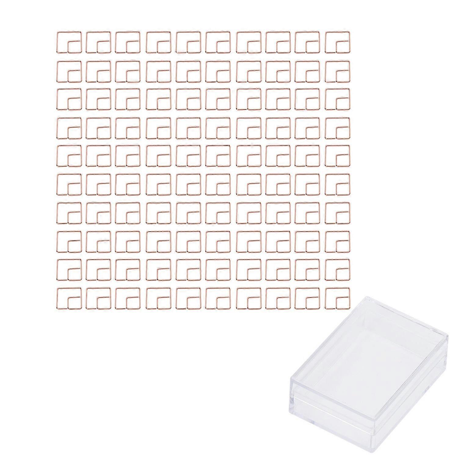 100Pcs Cute Planner Clips Corrosion Resistant Anti Rust Electroplating Process Gold Paper Clips for 