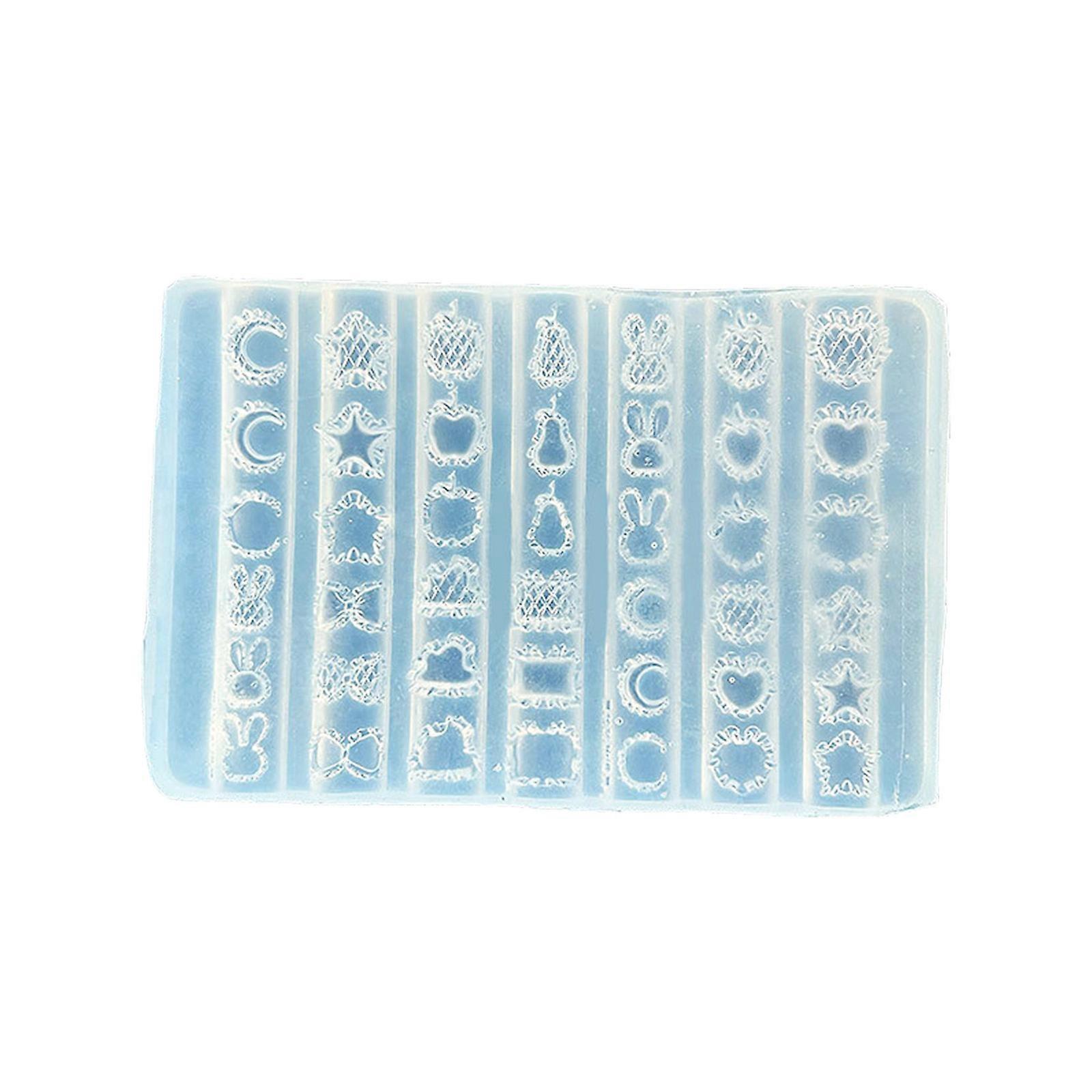 Clear Recyclable Unguis Art Cast With Cartoon Designs For Professional 3D Sculpting And DIY Accessories Multicolor