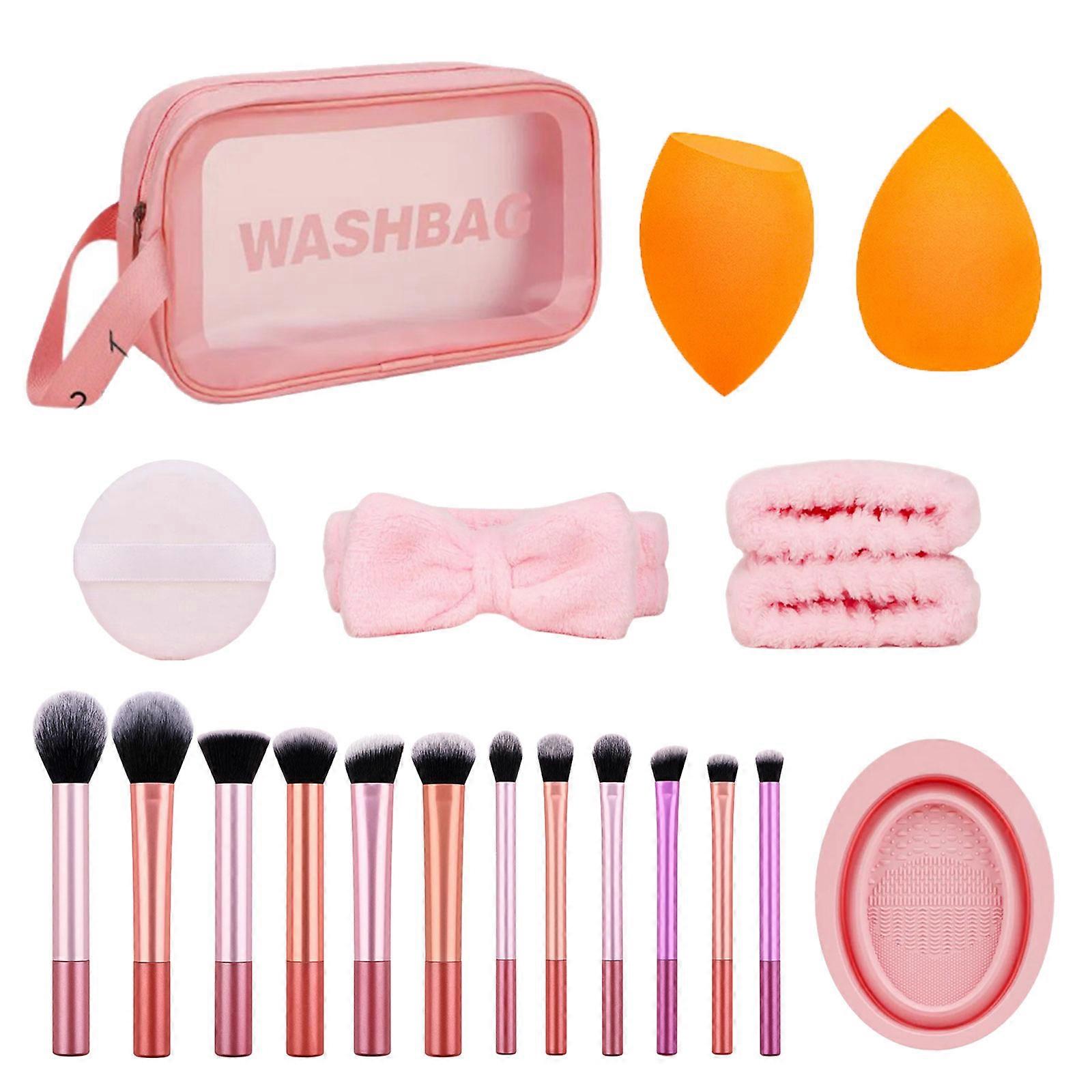20x Basic Essentials Brush Set Make Up Brush Eyeshadow Brush Makeup Brushes Powder Brush Cosmetic Brush Multicolor