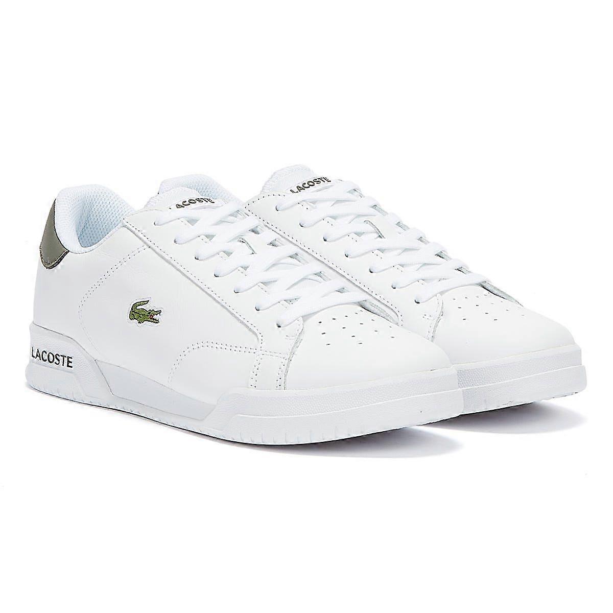 Lacoste Twin Serve Mens White / Khaki Trainers