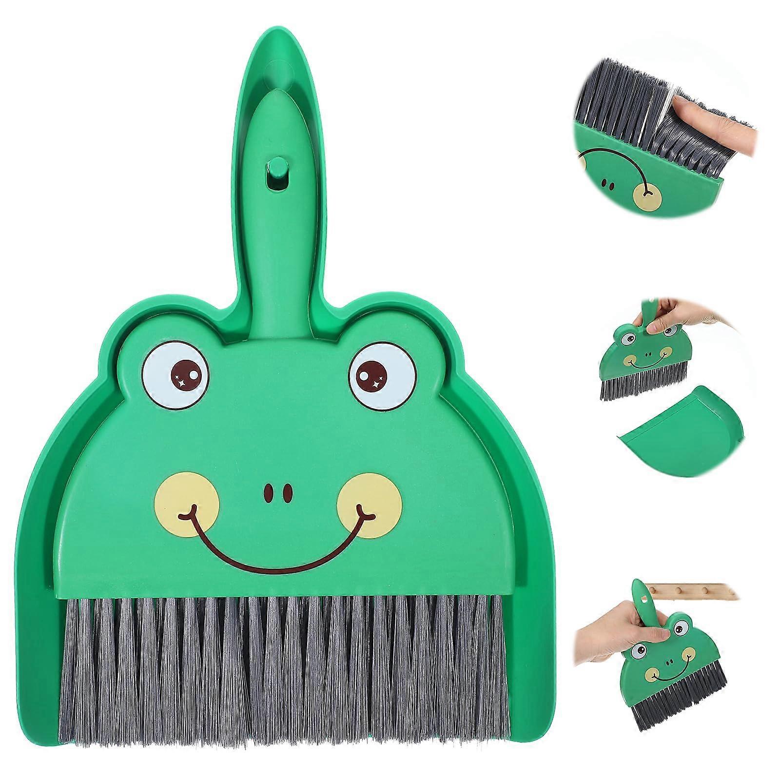 Mini Dustpan and Brush Set for Desktop Cleaning, Portable Hand Broom for Tabletop and Keyboard Debris