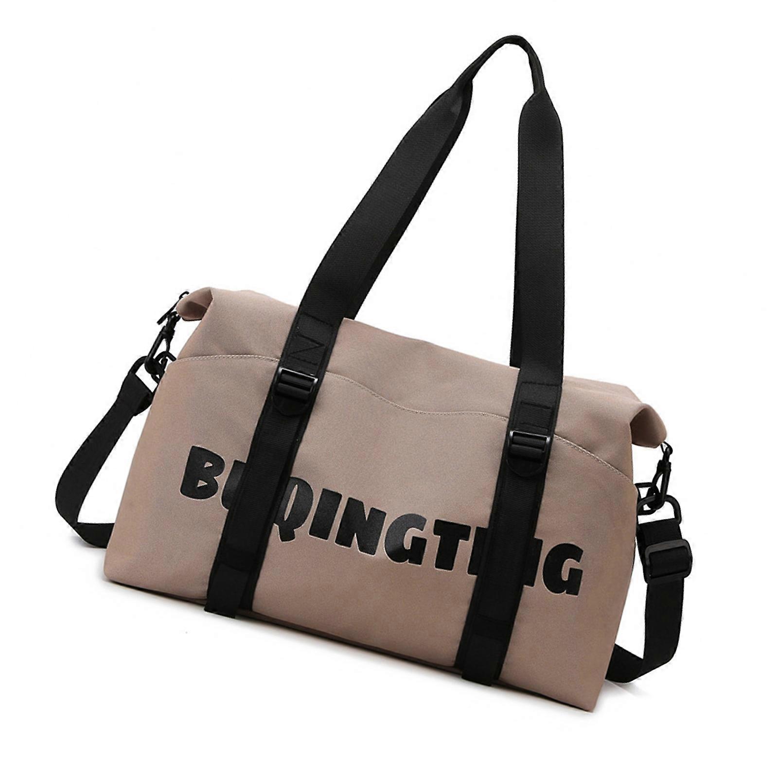 حقيبة اللياقة البدنية حقيبة السفر حقيبة بين عشية وضحاها حقيبة رياضية حقيبة عطلة نهاية الأسبوع مع حقيبة فصل رياضية جافة ورطبة حقيبة كتف كاكي