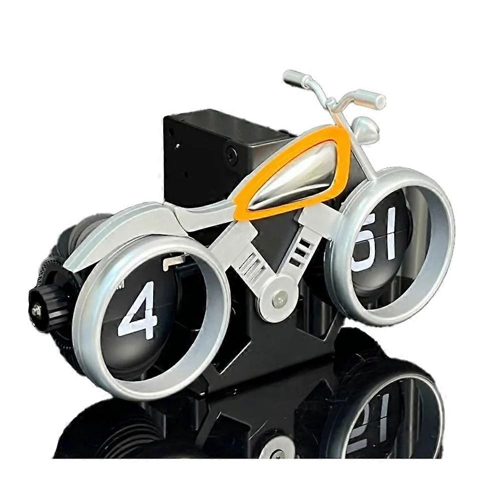 Digital Flip Down Desk Clock Automatic Turning Vintage Design Auto Flip Table Clock Modern Room Home Office Decoration A