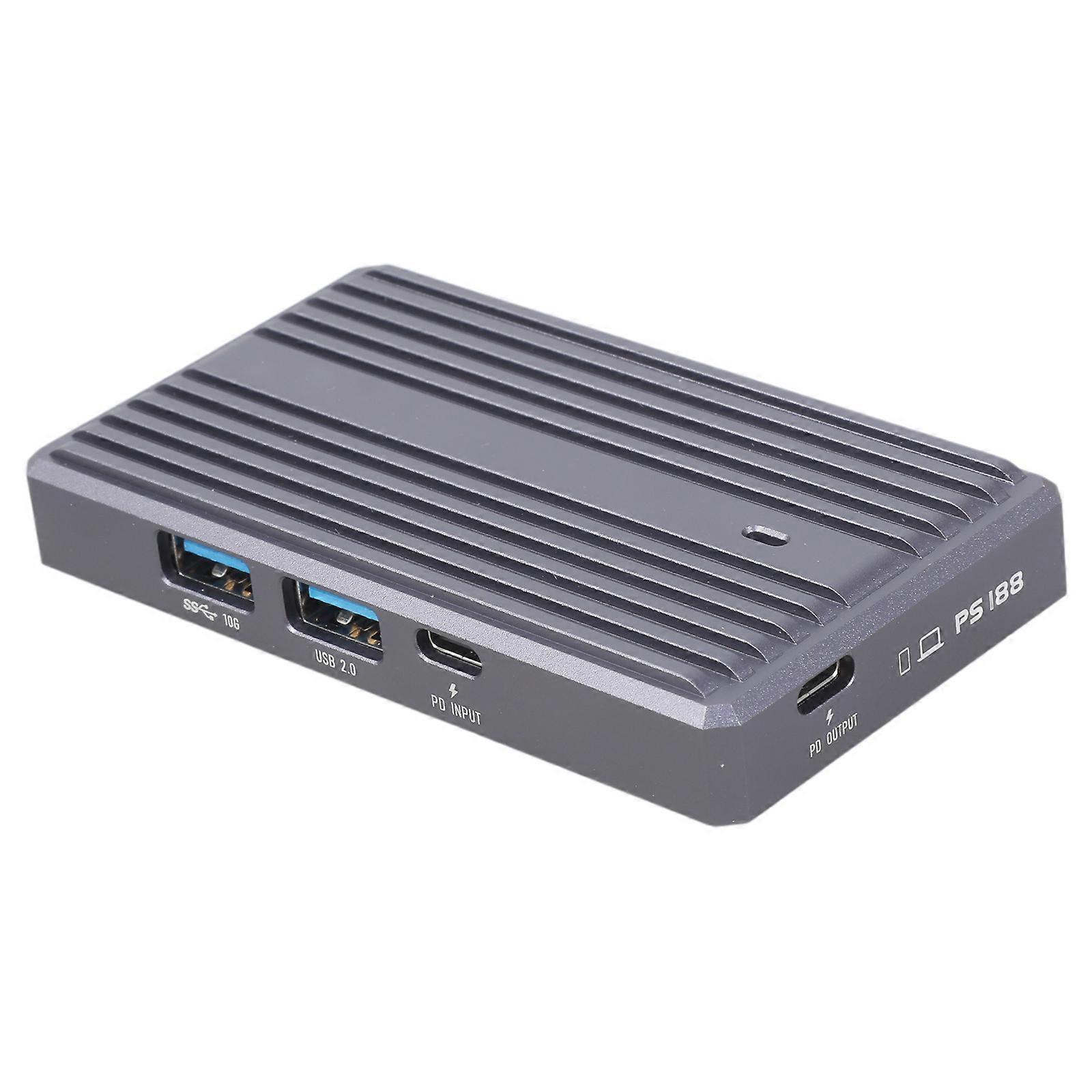 M.2 NVME SSD External Enclosure Tool-Free USB 3.2 Type-C Adapter, Support NGFF(SATA Based) M.2 2280 2260 2242 2230 SSD Multicolor