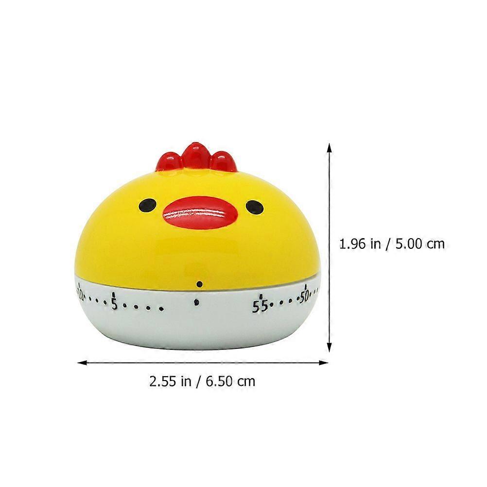 1pc Cartoon Chick Modeling Timer Mechanical Cooking Timer Tool Timing Device