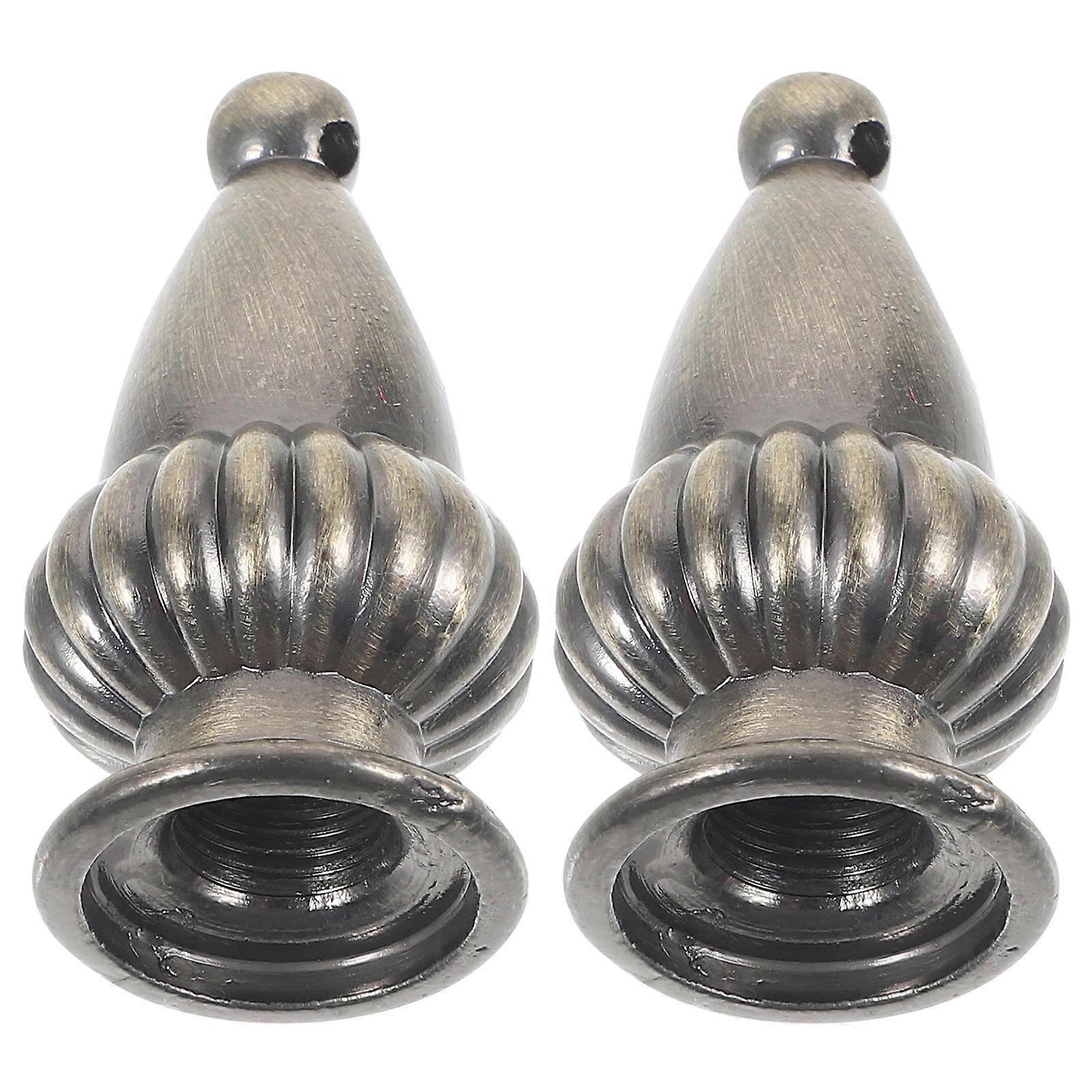 2Pcs Zinc Alloy Lamp Finials Lamp Caps Knobs Lamp Shade Decoration Light Accessory