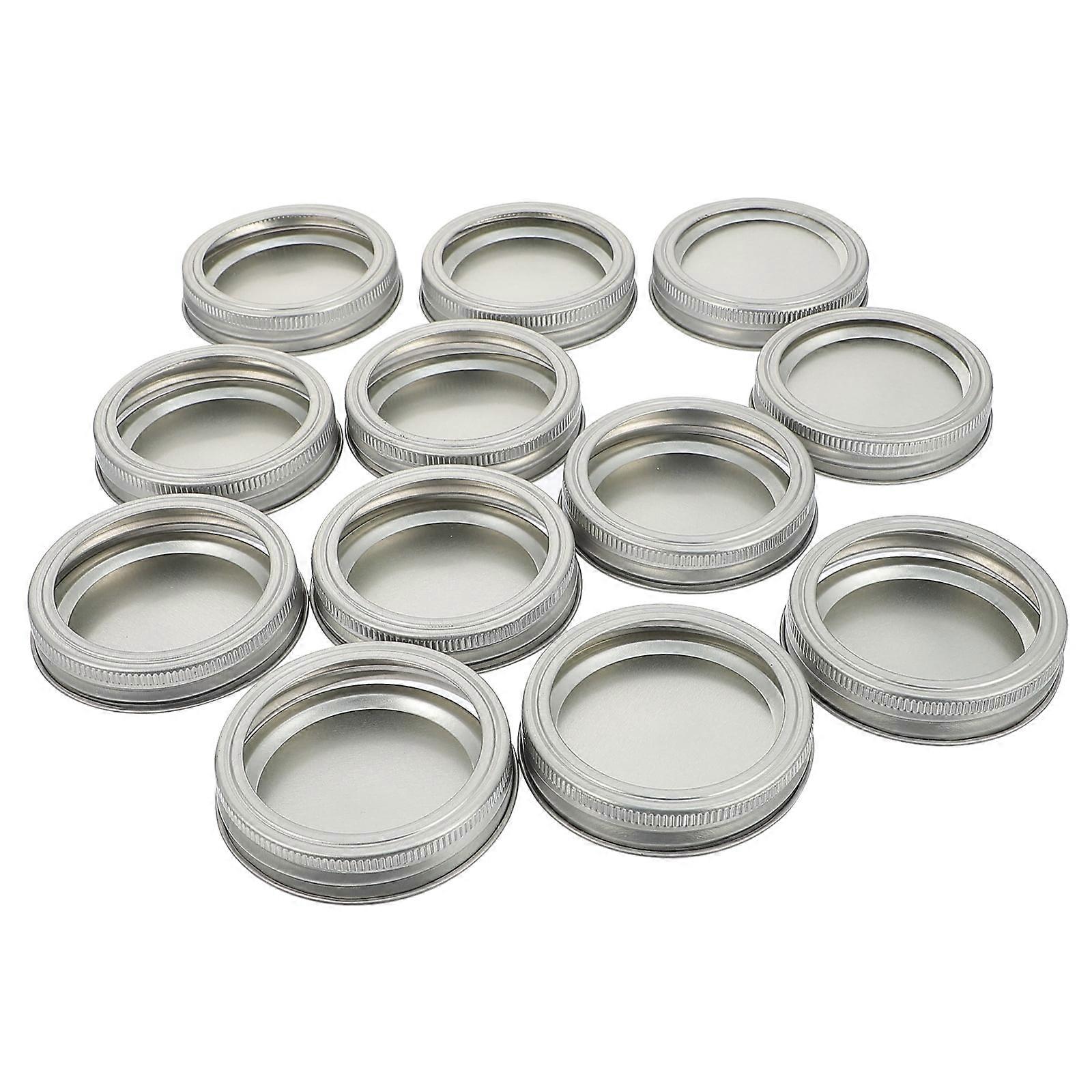70mm Canning Jar Lids 12pcs Jar Canning Lids with Silicone Reusable- Type Lids