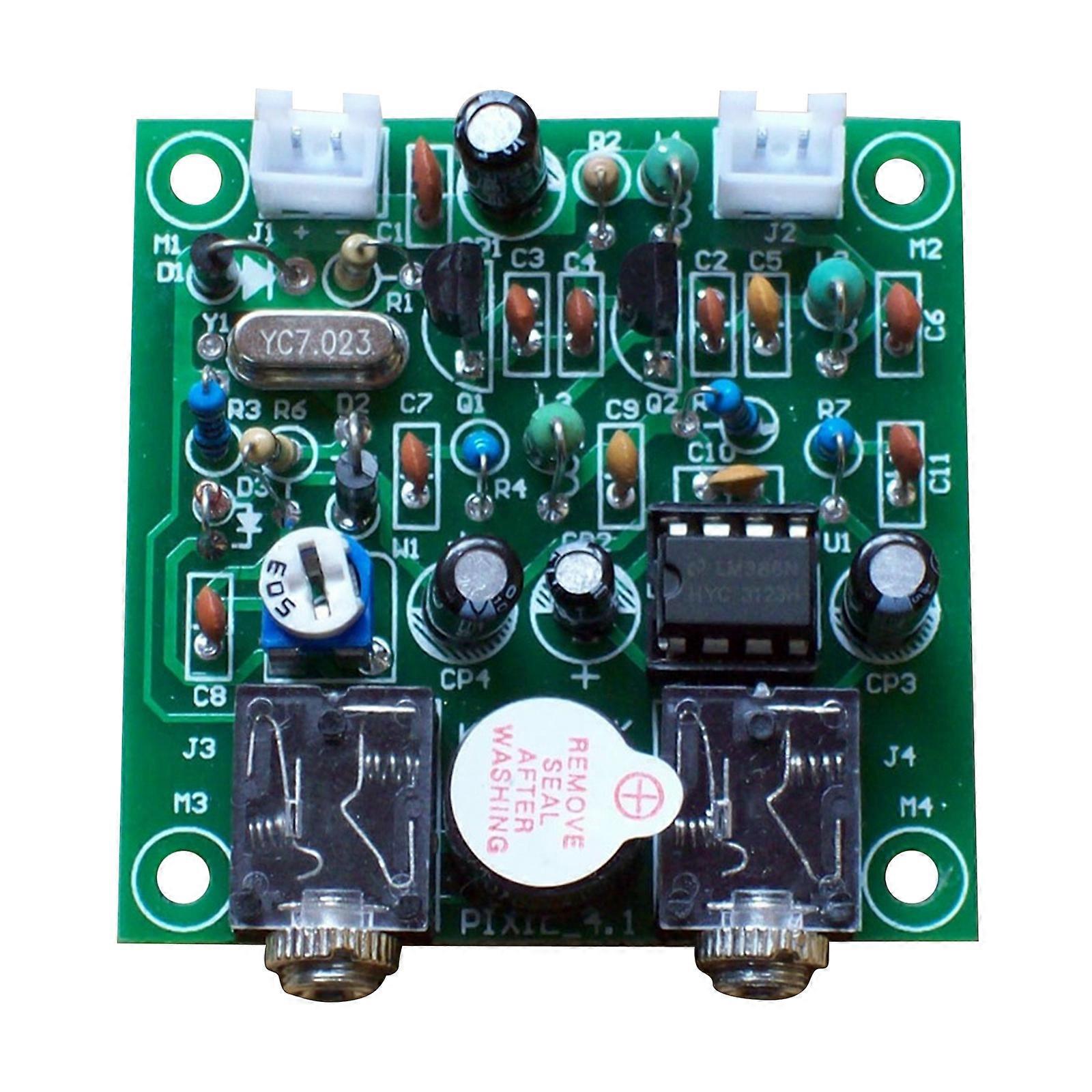 4.1 DIY PIXIE Kit CW Radio Shortwave Transmitter Receiver Module Board Set 7.023MHz-7.026MHz Frequency Ranges Multicolor