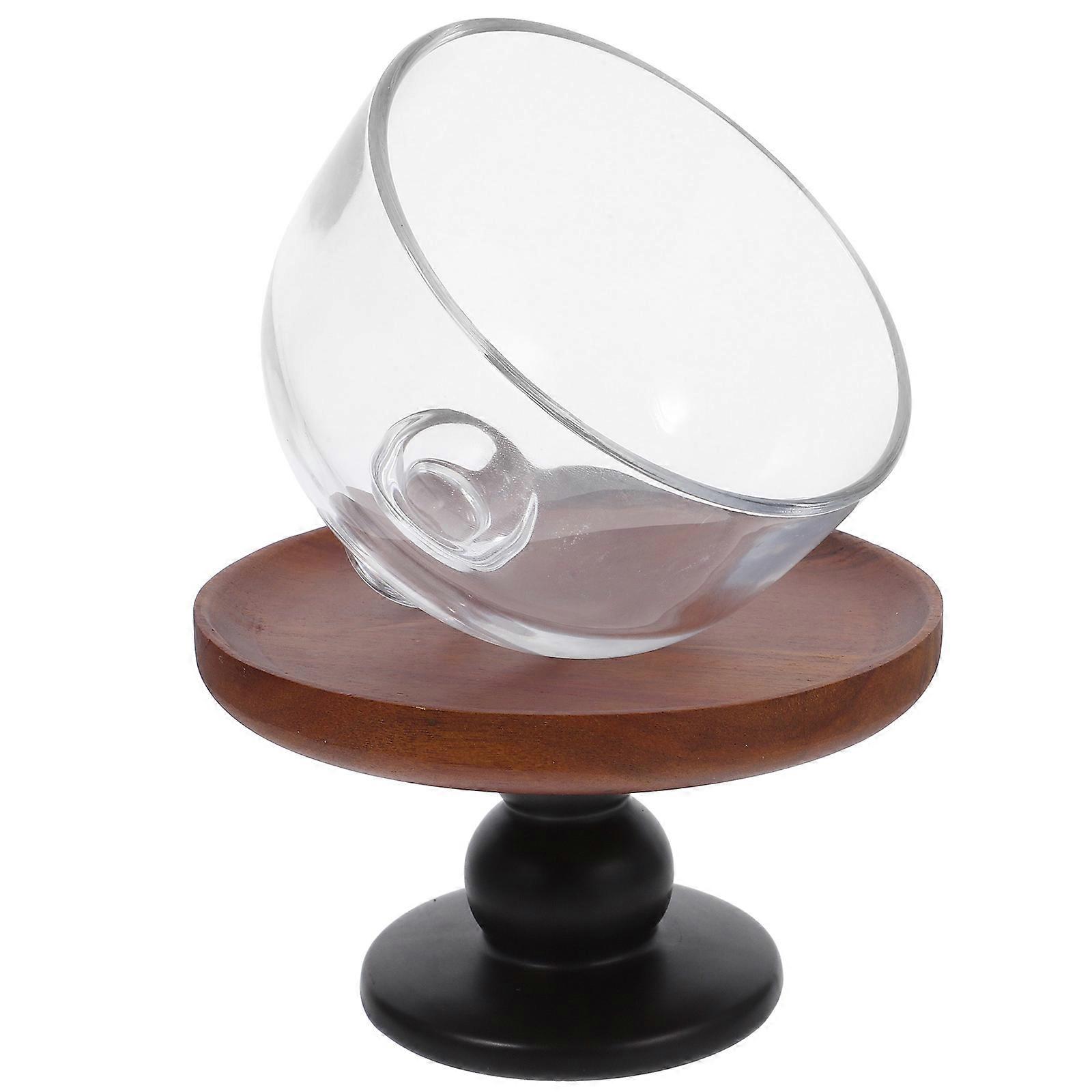 Wood Cake Stand with Cover for Displaying Cakes