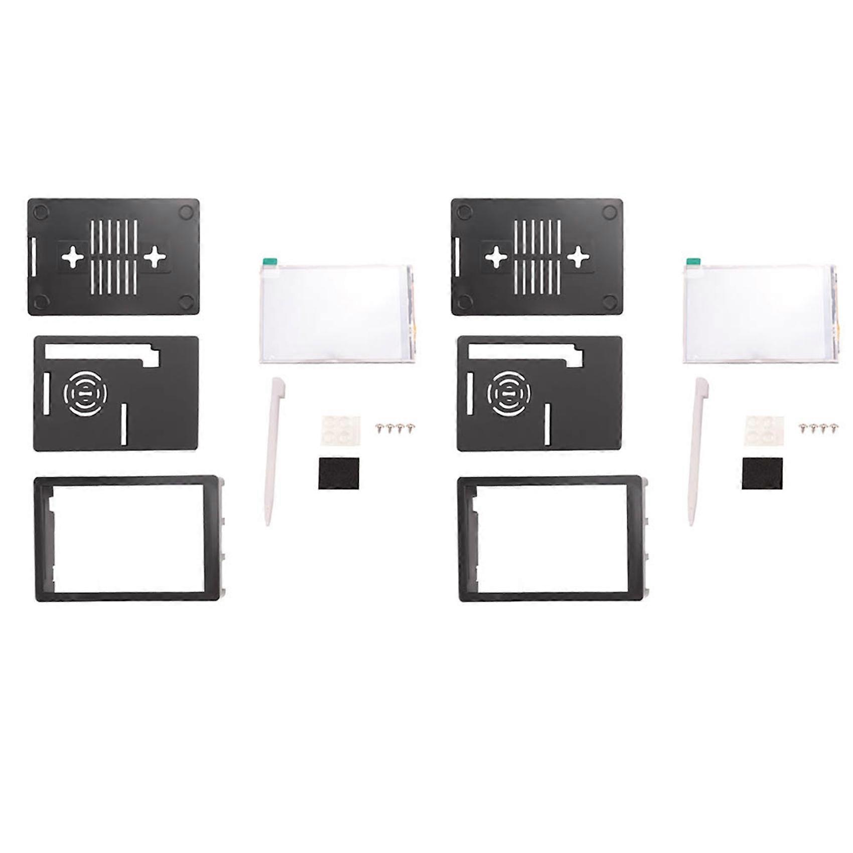 2X 3.5 Inch Tft Lcd Contact Screen 320X480 Resolution Abs Case + Touchpen for Raspberry Pi 4 B