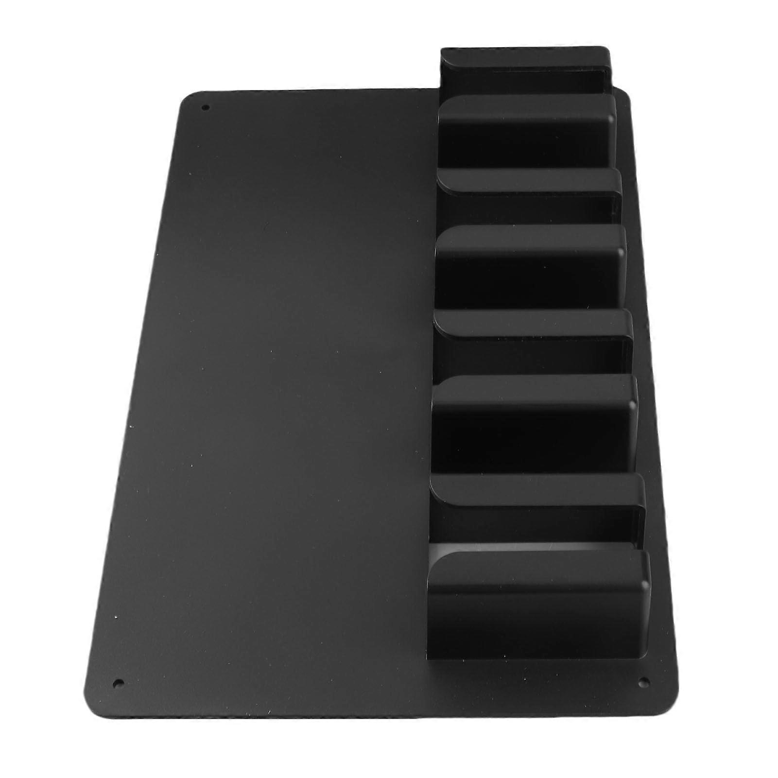 Hair Clipper Holder Wall Mount Rack with Large Storage for 4 Clippers Brushes Combs Home Salon