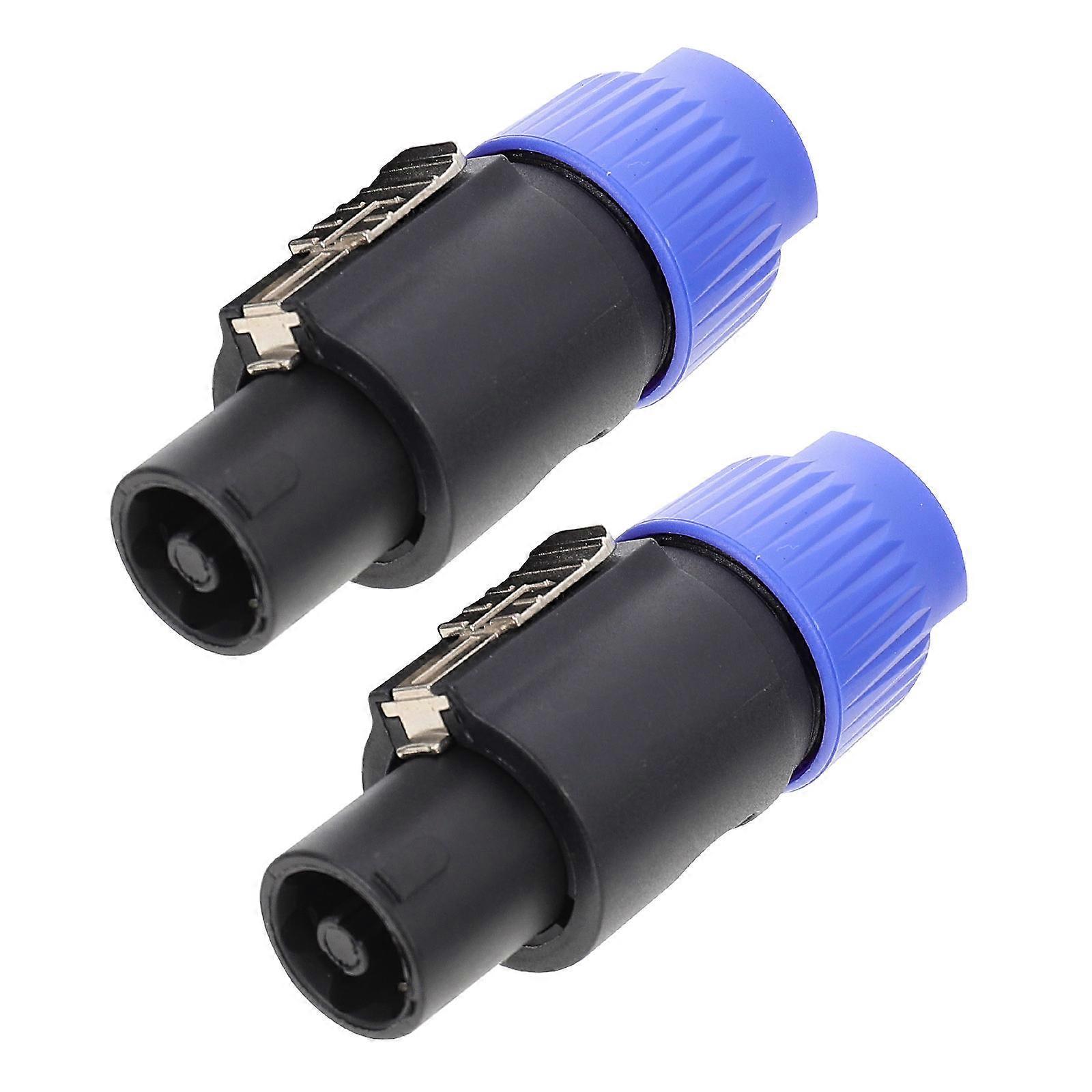 Audio Speaker Plastic Plug Connector for Performance 4Pcs Four-Core