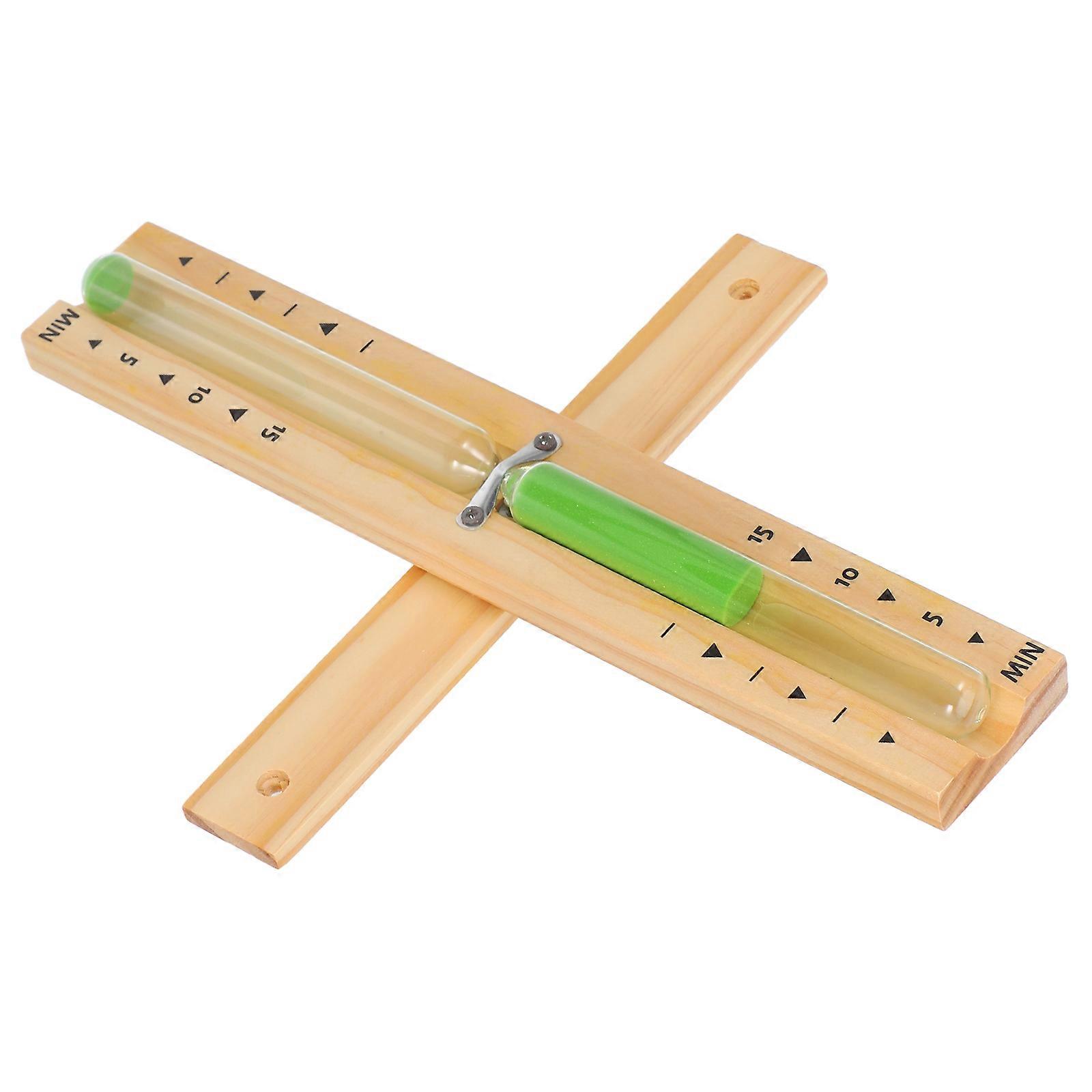 Sablier en bois vert pour sauna, minuterie durable de 15 minutes, pour une utilisation en sauna