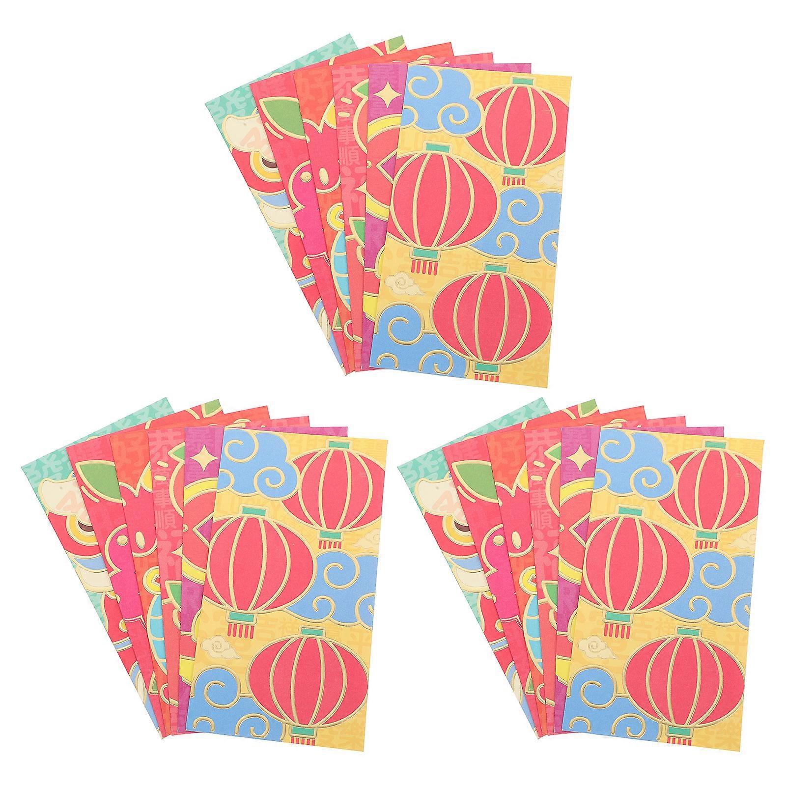 Red Packets For Storing Money For In Rectangular Shape 90 Pcs