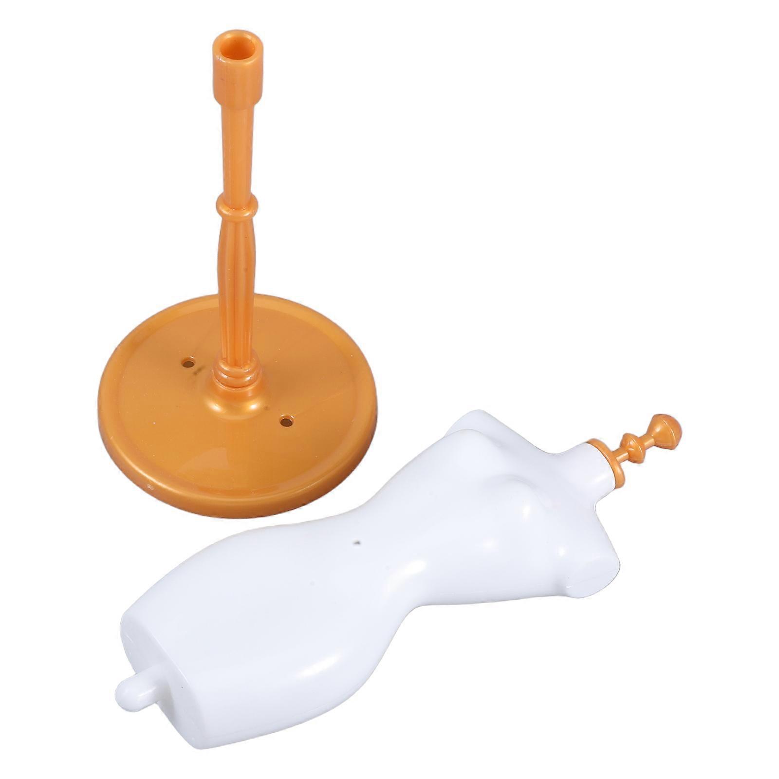 Plastic Mannequin Body Stand For Doll Clothes Display With Realistic Design Ideal For Home Use And Store Display 27.50X6.80X6.80CM 1Pcs