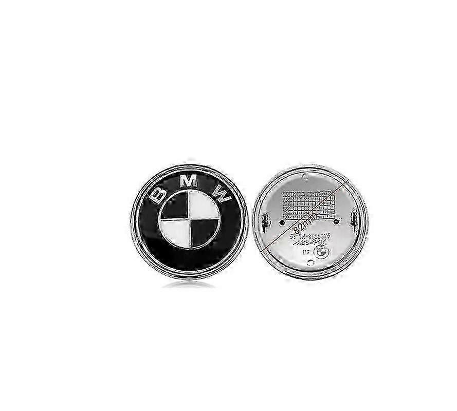 2 Pieces Emblems for Auto 82mm + 74mm, Hood Emblem Replacement