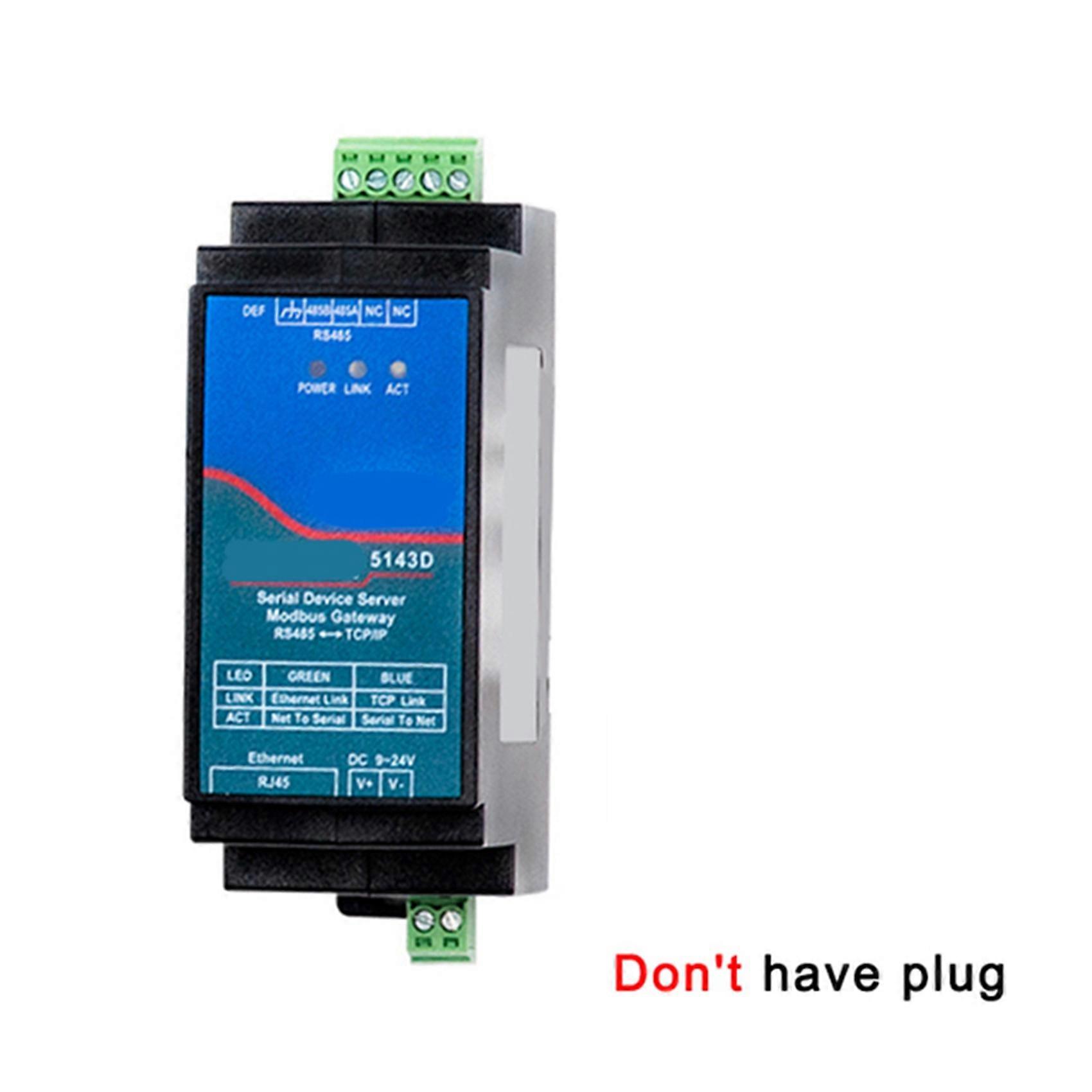 2X Din-Rail ZLAN5143D Serial Device Server Modbus Gateway RS485 From to TCP/IP DC9-24V Support Full Duplex