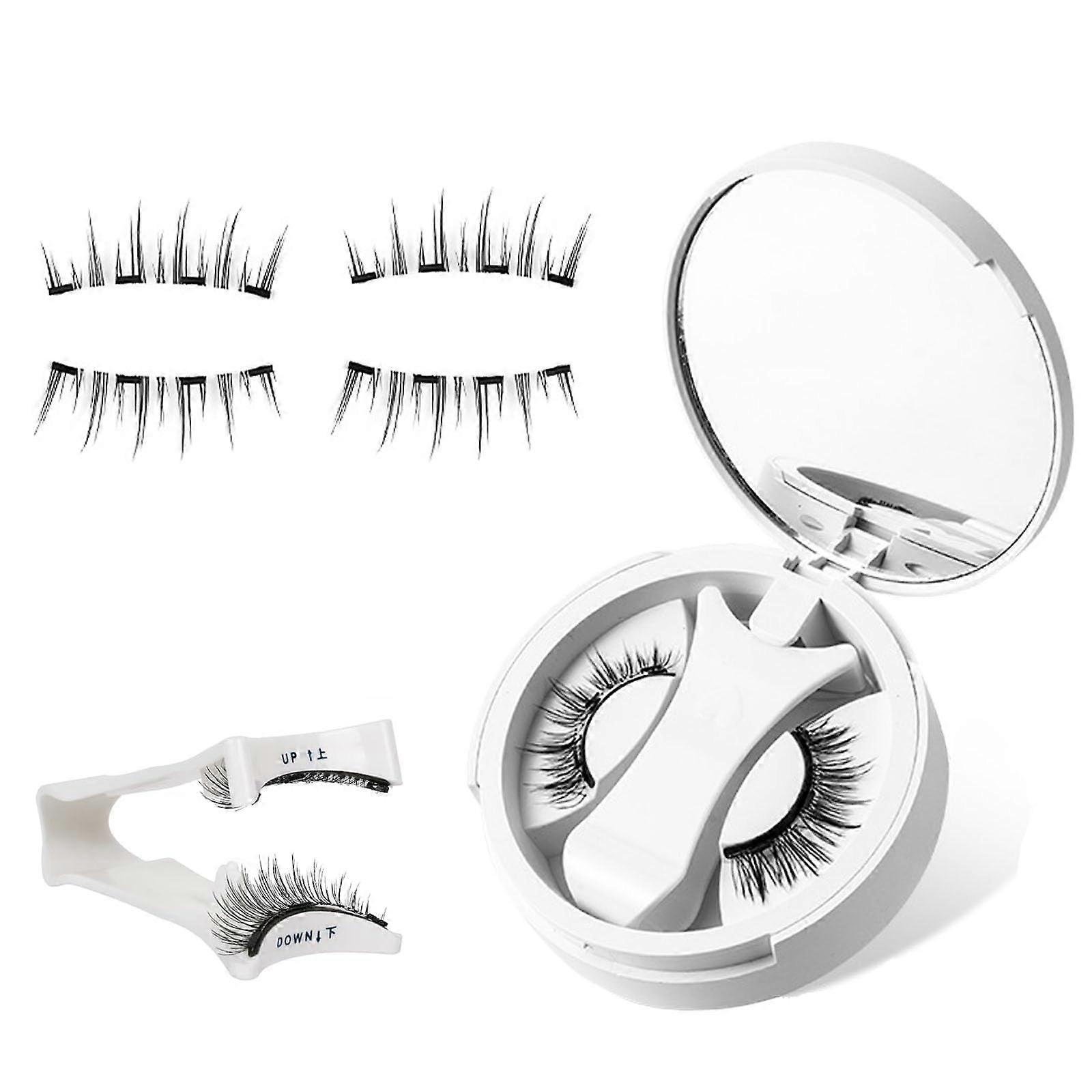 Magnetic Eyelashes Kit for Mature Eyes No Glue Waterproof Reusable Lashes Easy 5Second Application