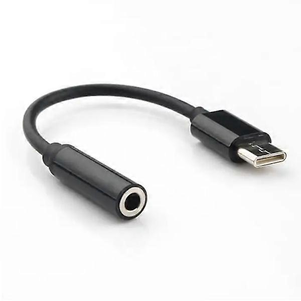 Compatible with iPhone 16 USB-C to 3.5mm Adapter - Black black
