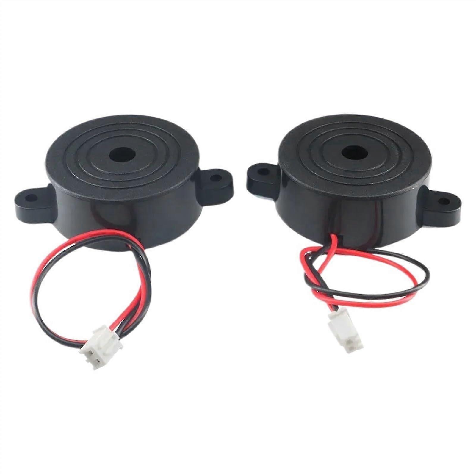 Piezoelectric Buzzer with Wire 2.54mm Connector, Loud Continuous Automotive Warning Alert