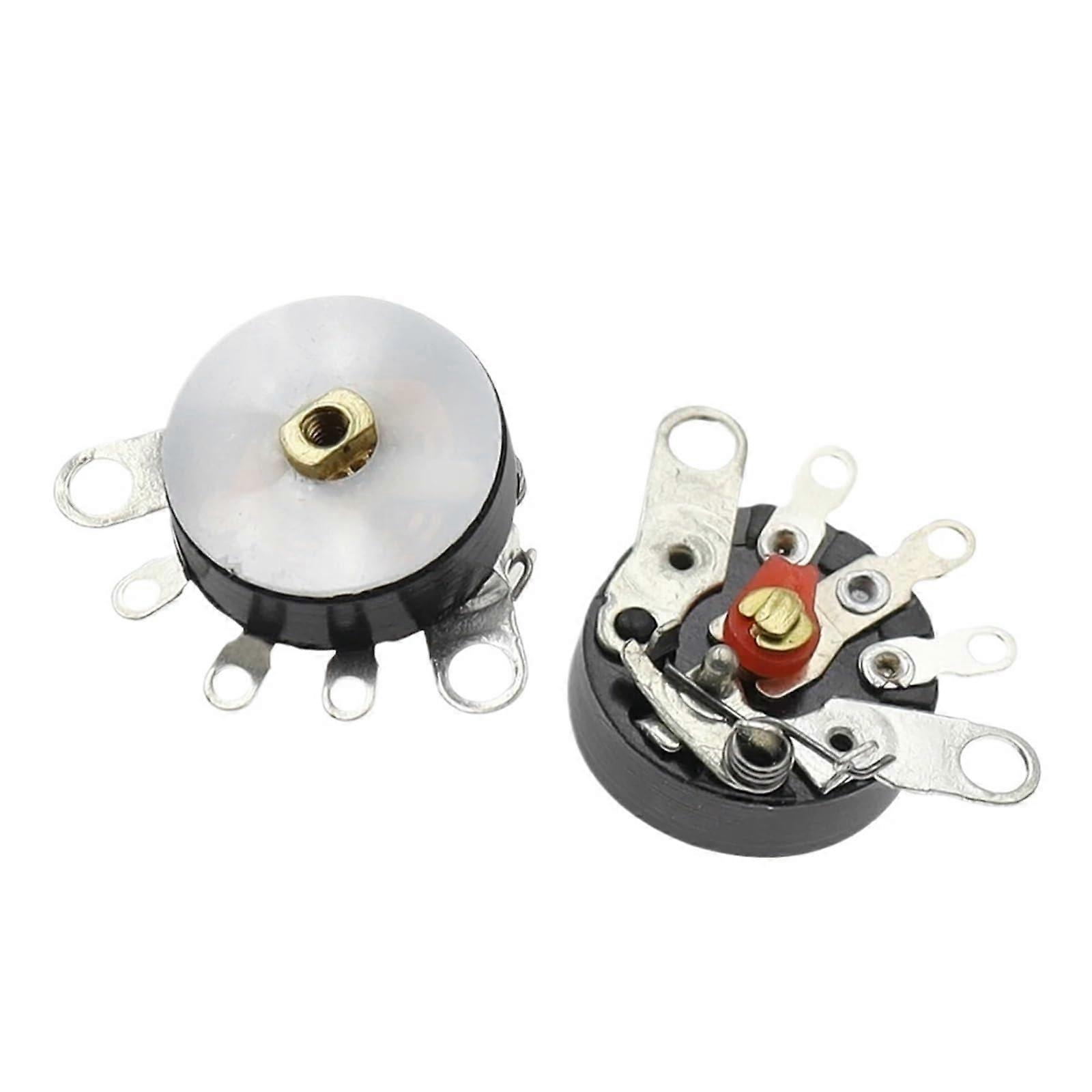 100Pcs RV12MM Straight Angle Radio Potentiometer B103 B10K B503 B50K Volume Control With Switch Cover