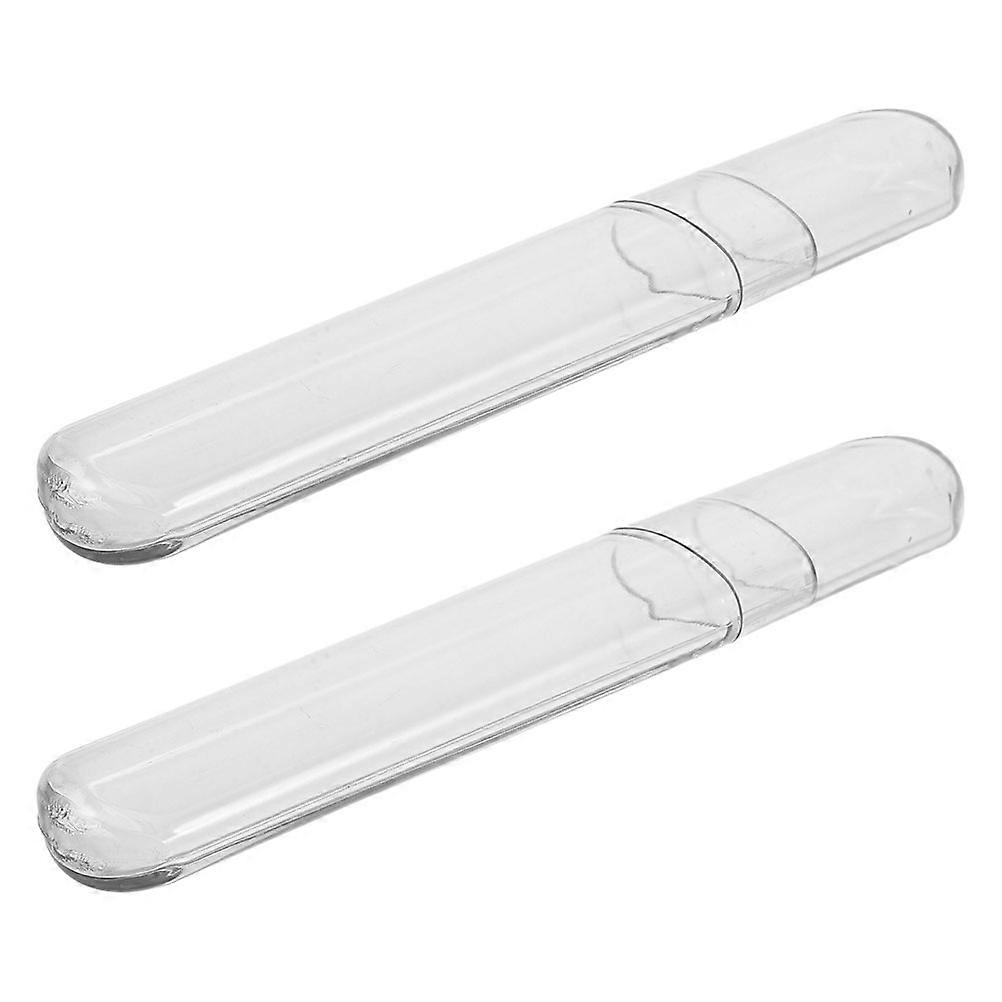 Plastic Tweezer Organizer Case for Storage 6Pcs Transparent Circular Holder