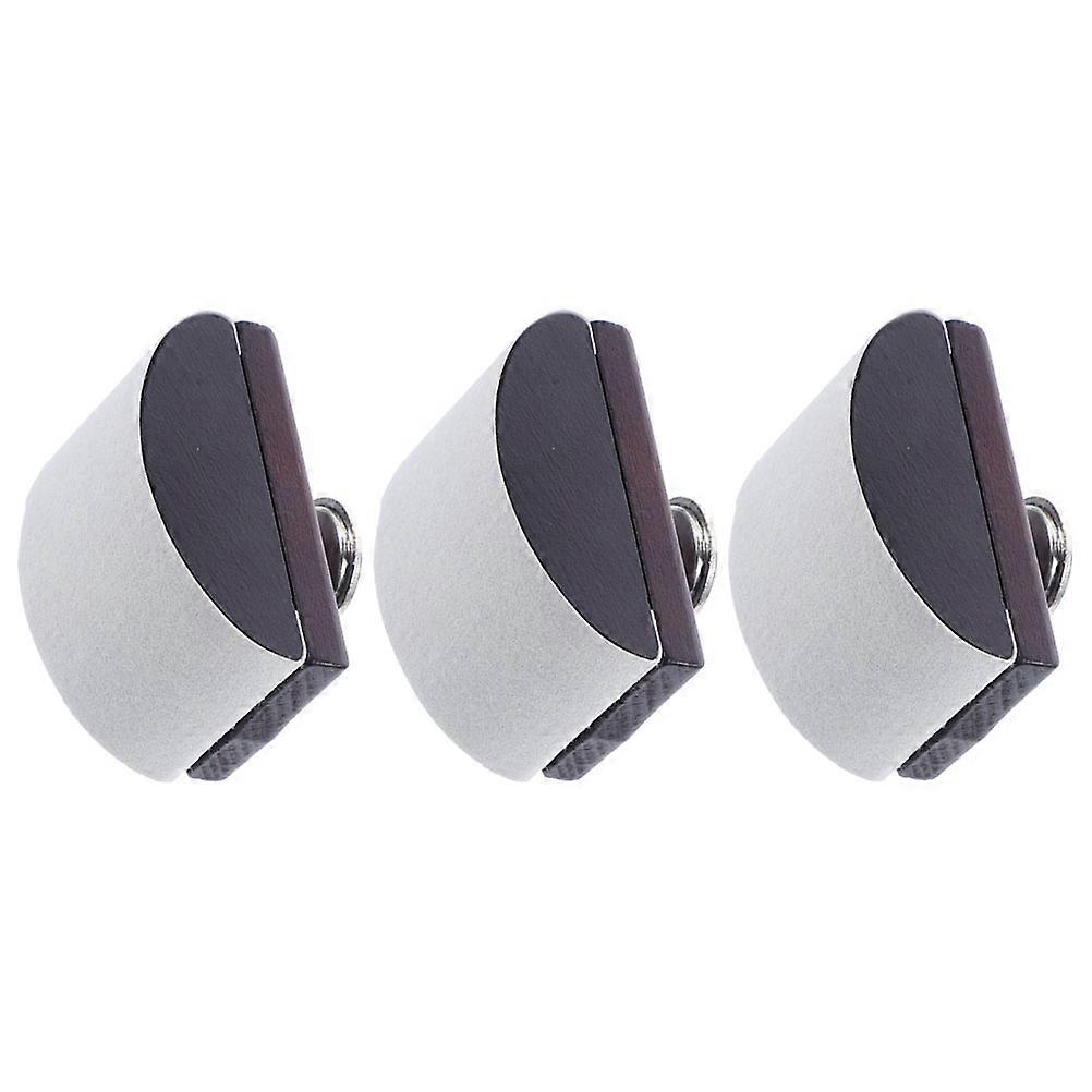 Brown Wooden Ink Blotter Rocking Calligraphy Tool 3Pcs for Study Use