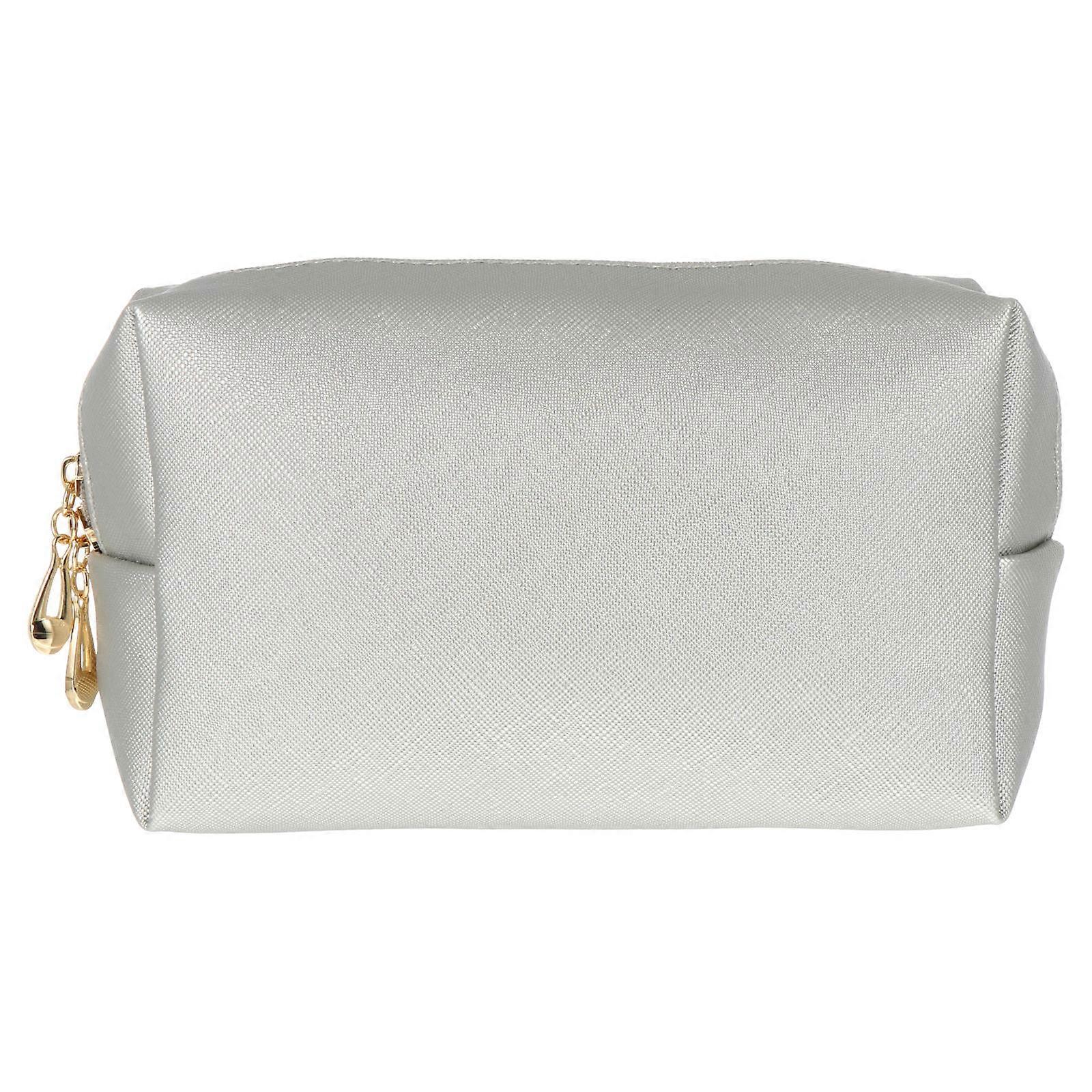 Makeup Bag Square PU Makeup Pouch for Storage Use 1Pcs Hand Bag