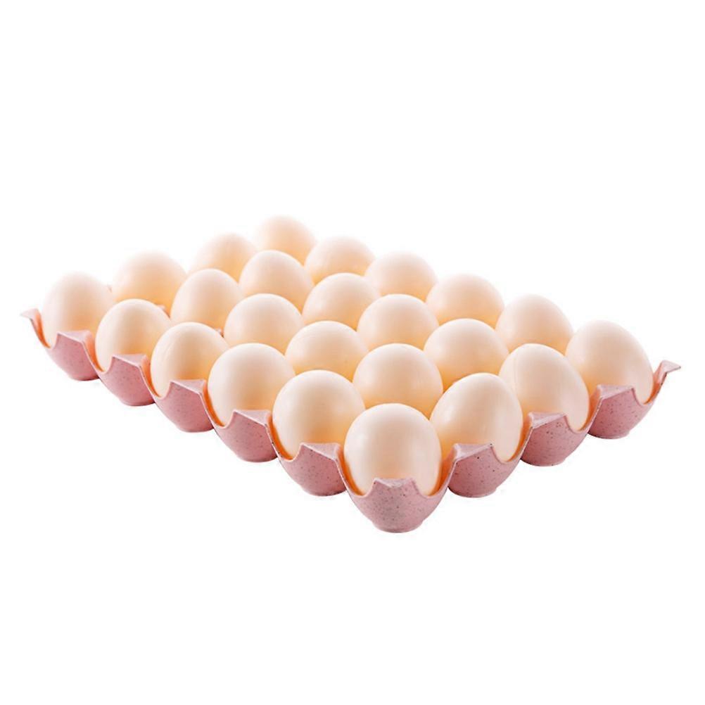 Drawer Egg Box Multi-Grid Egg Holder for Cooking and Outdoor Use Khaki Plastic Stackable 1Pack