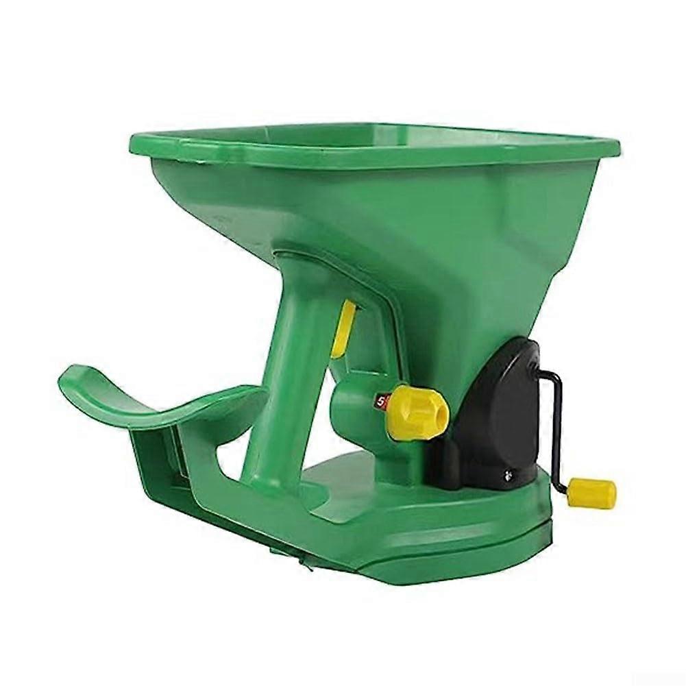 Handheld Seed Spreader with Adjustable Hand Crank for Smooth Even Coverage in Garden and Lawn