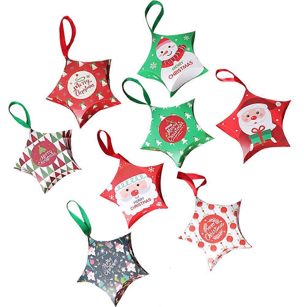 Gift Box Paper Gift Box for Storage Use 1Set Christmas Star Shape Boxes