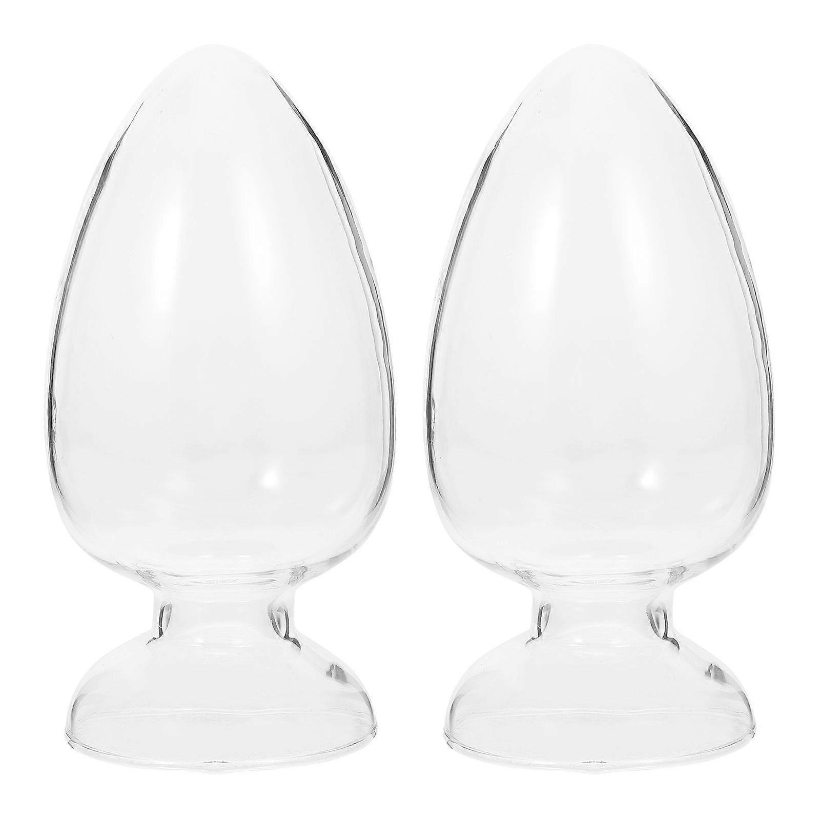 2pcs Glass Storage Bottles Professional Storage Bottle Conical Laboratory Bottle