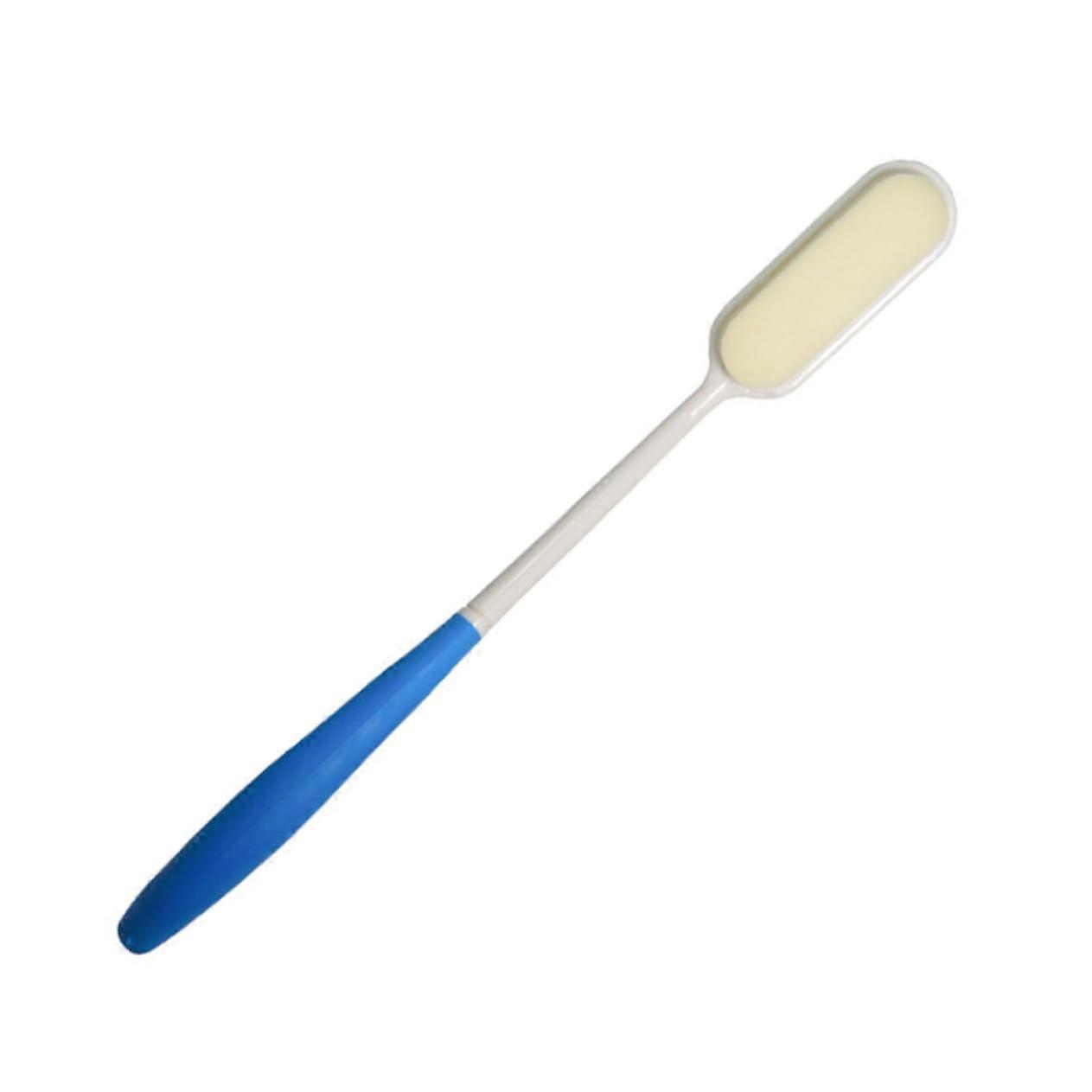 Long Handle Back Scrubber and Shower Brush with Soft Exfoliating Bristles for Elderly Bath Use Blue