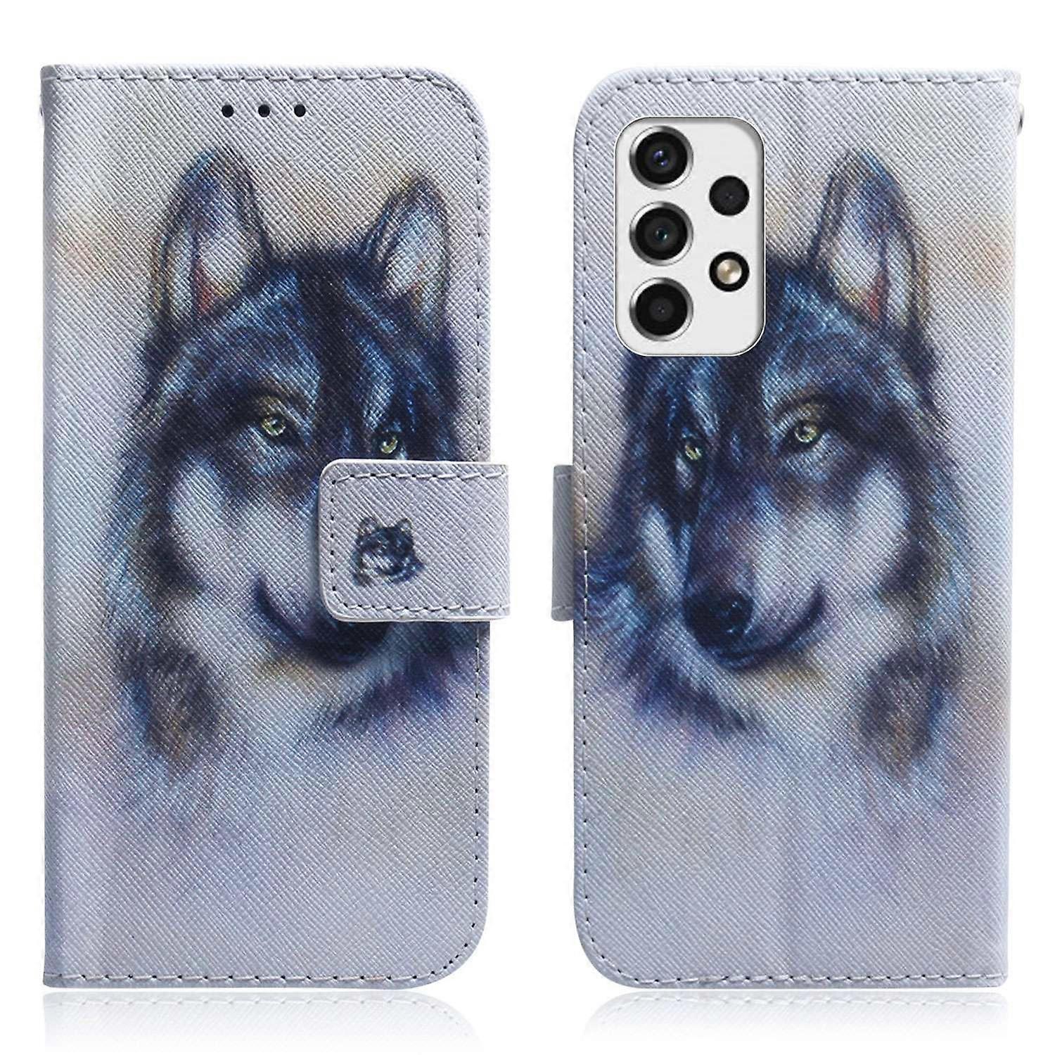 Stand Function Pattern Printing Wallet Mobile Phone Cover PU Leather Magnetic Protective Case for Sa