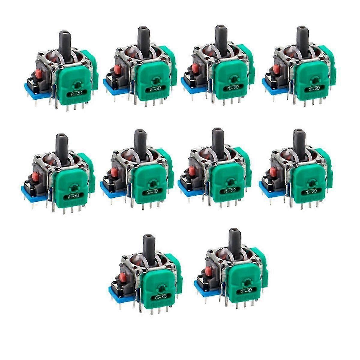 10Pcs for Hall Electromagnetic Joystick for Console 3D Hall Joystick Sensor Potentiometer