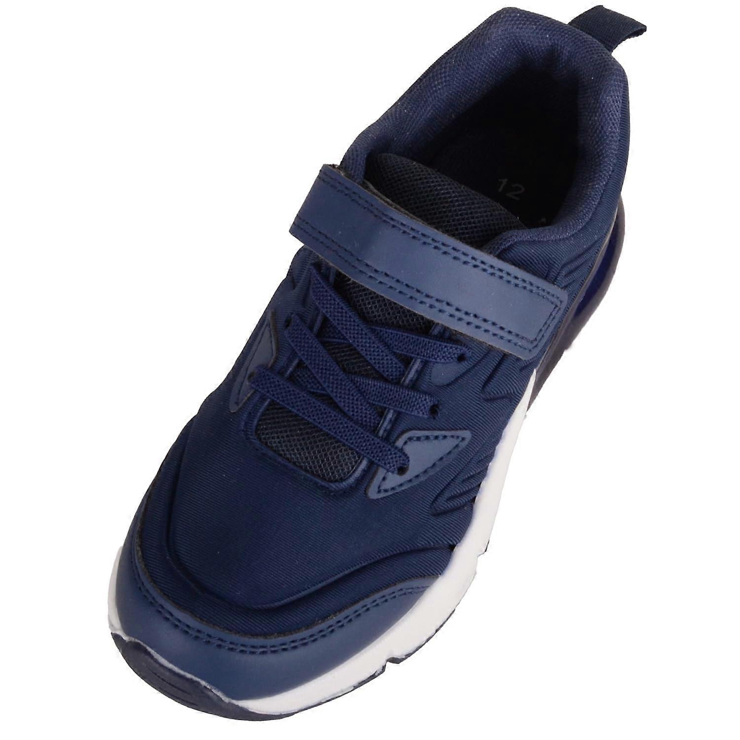 Absolute Footwear Childrens Infants Touch and Close Trainers with Elasticated Laces