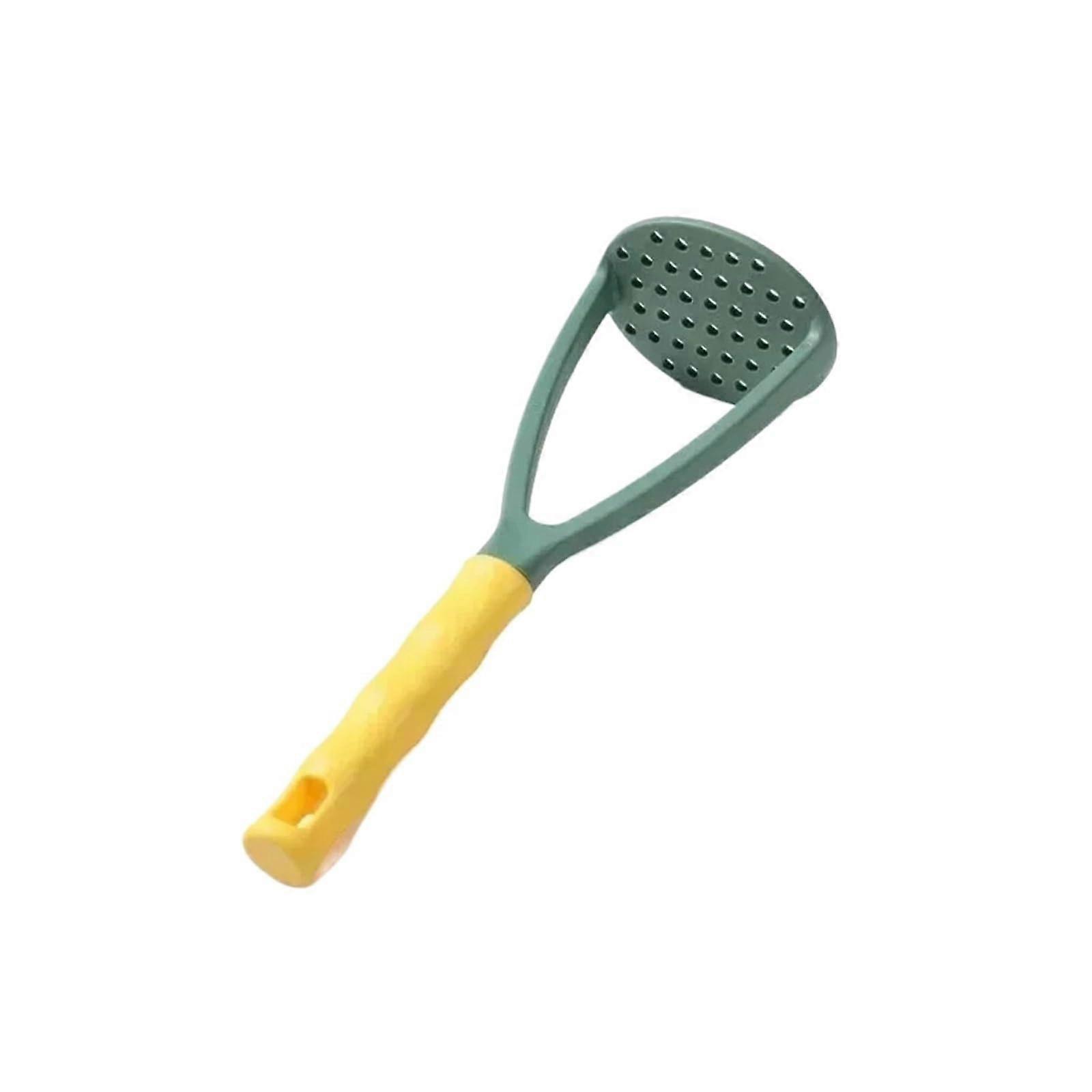 Potato Masher and Garlic Press MultiPurpose Manual Kitchen Tool Green Lightweight Durable Design