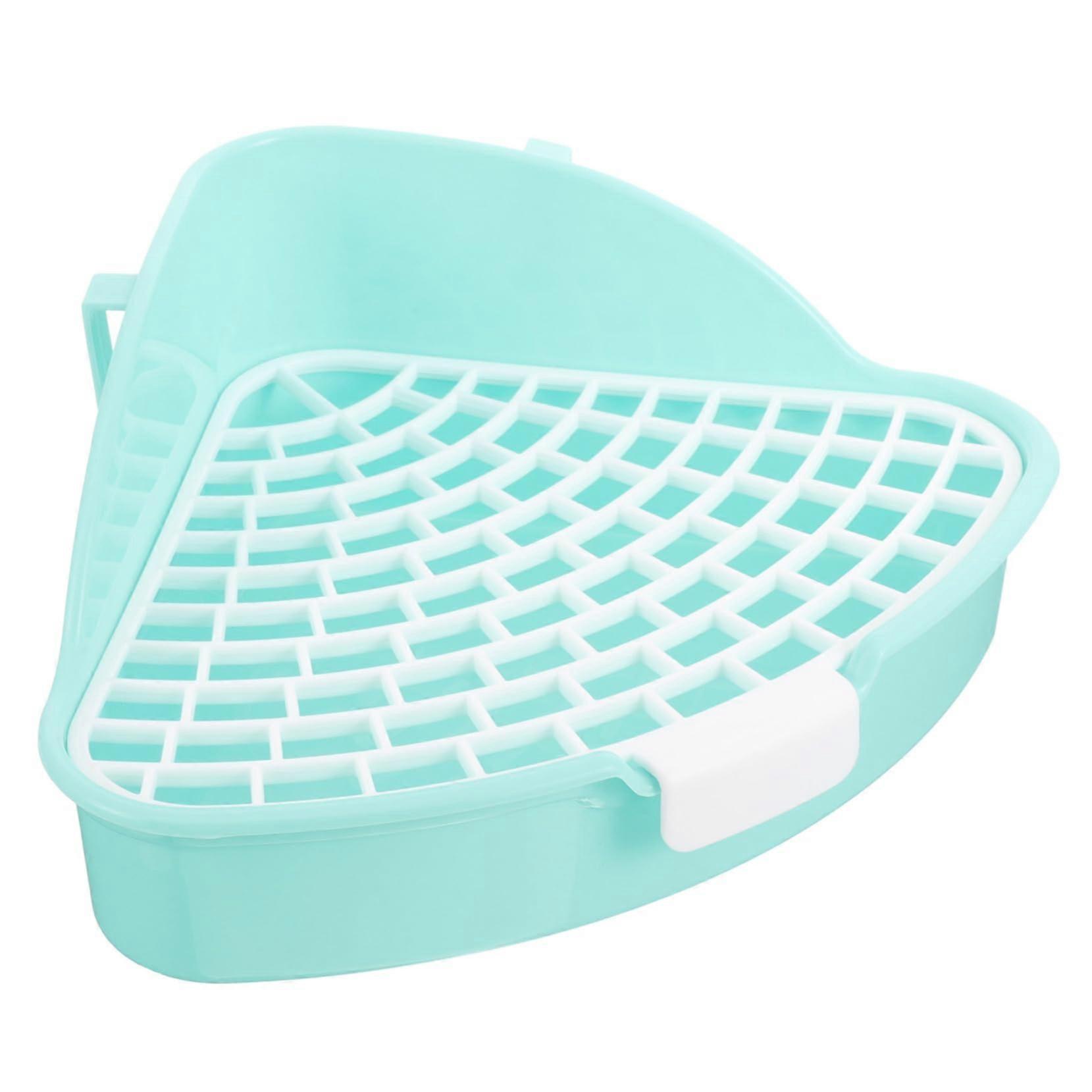 Rabbit Litter Box Triangle Potty for Cage with Detachable Easy Clean Design for Small Animals