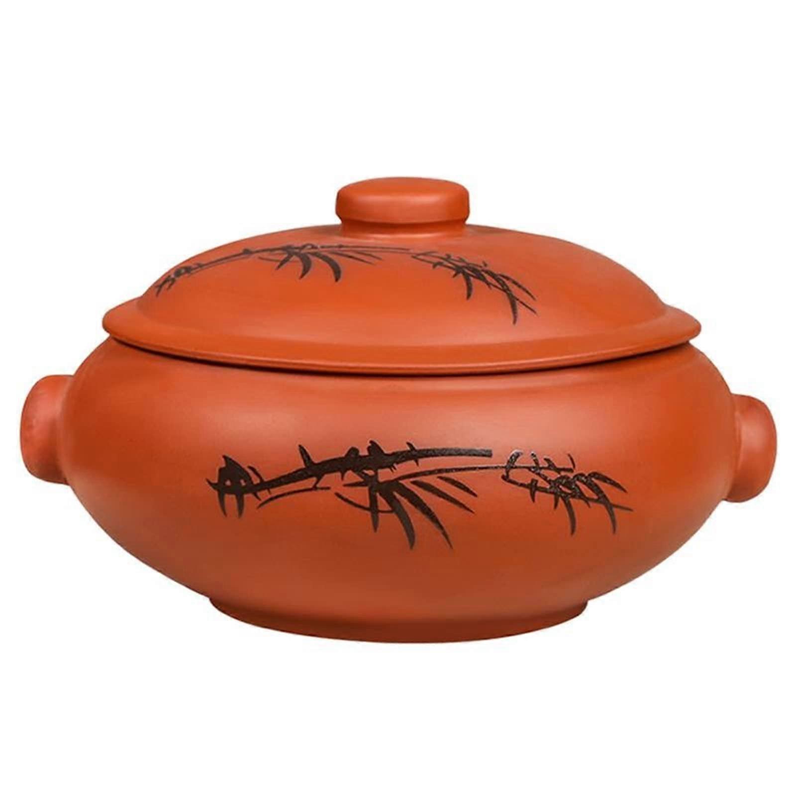 Ceramic Cooking Pot with Even Heat Distribution and ScratchResistant Glaze for Home Use