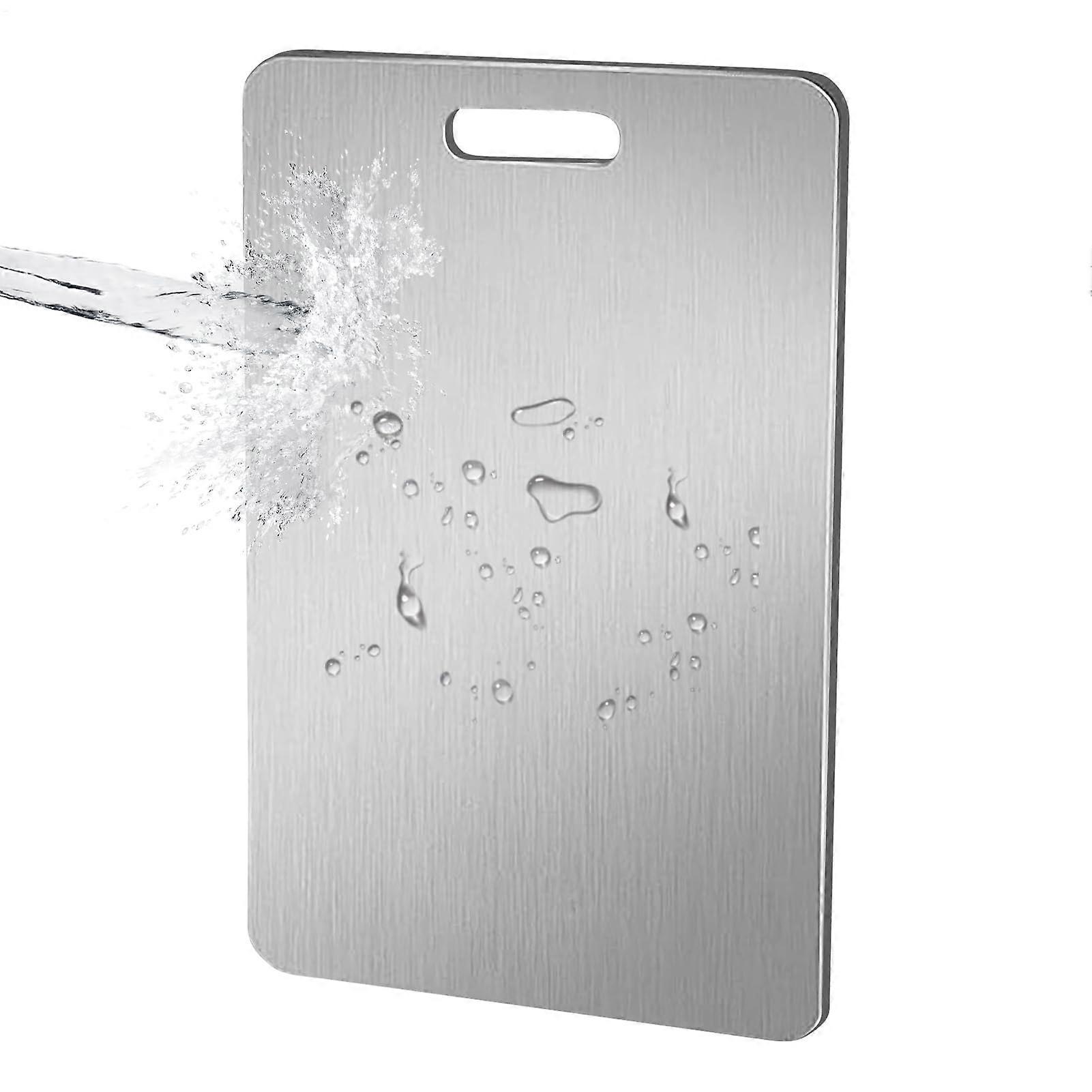 Titanium Cutting Board Double Sided Small Hangable Kitchen Board for Meat Vegetables 34x23cm