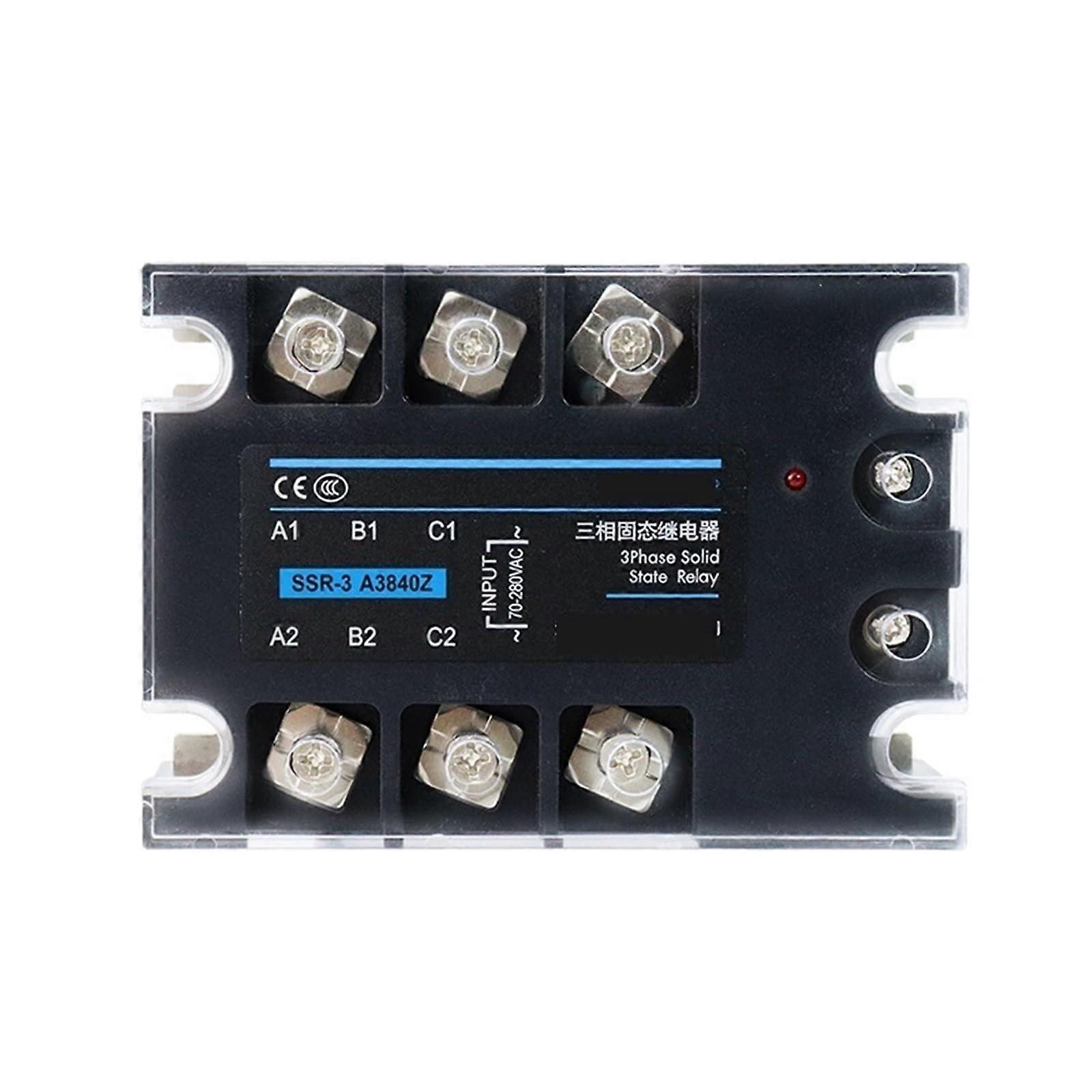 3 Phase Solid State Relay 120A SSR Module 332V Input 24380V AC Output for Industrial Control