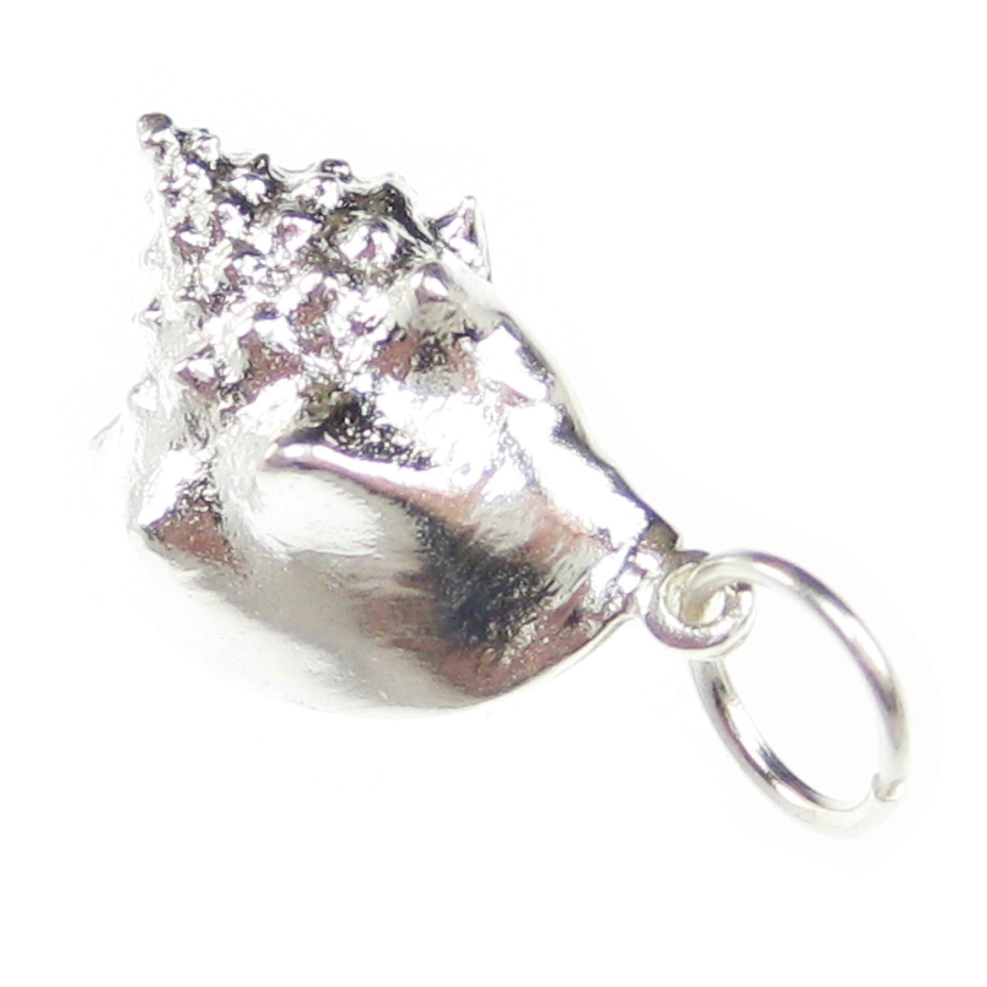 Conch Shell sterling silver charm .925 x 1 Conches Shells charms