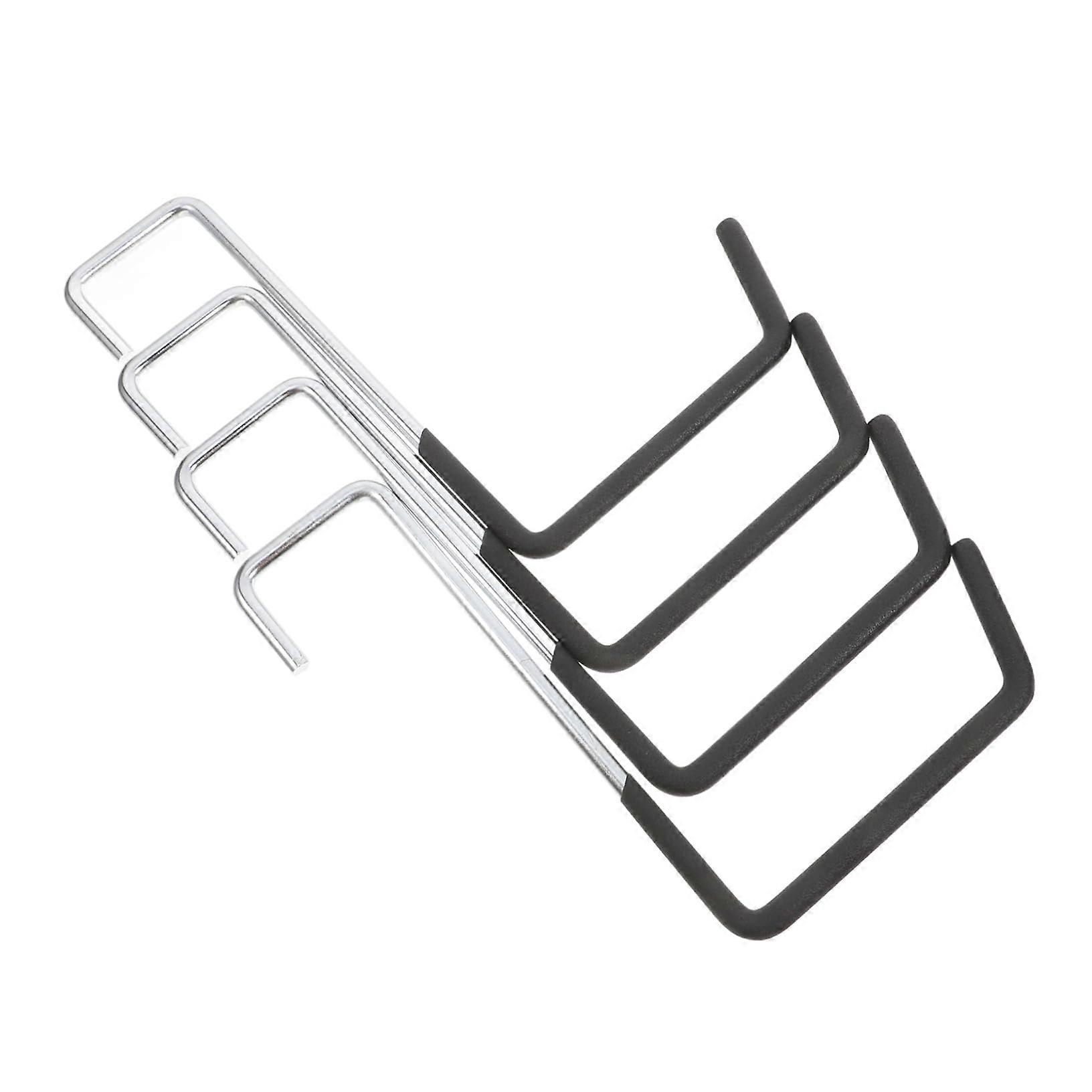 4pcs Heavy Duty Garage Hooks for Ladder Storage Wall Mounted Space Saving Organizer for Tools