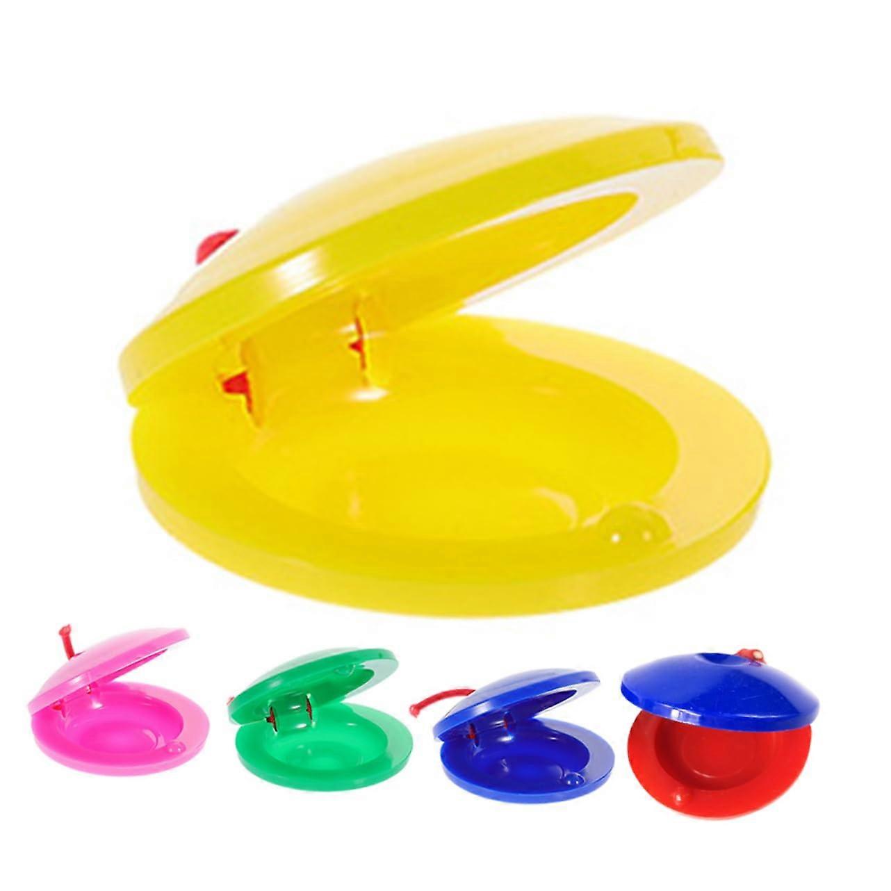 5pcs Finger Castanets for Kids PP Material Percussion Instruments Easy Rhythm Learning Music Class