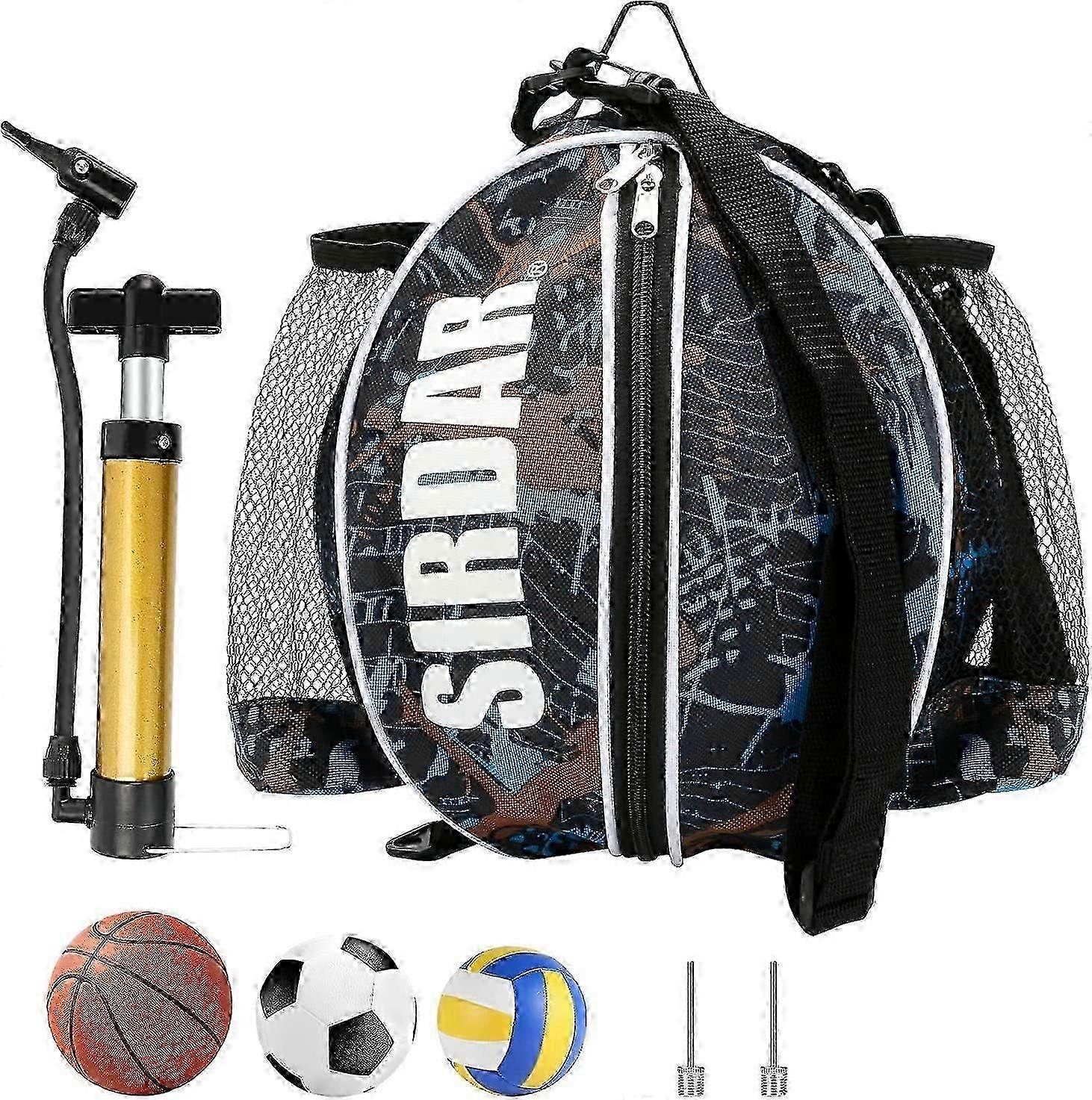 Basketball Backpack with Ball Pump and Adjustable Shoulder Strap